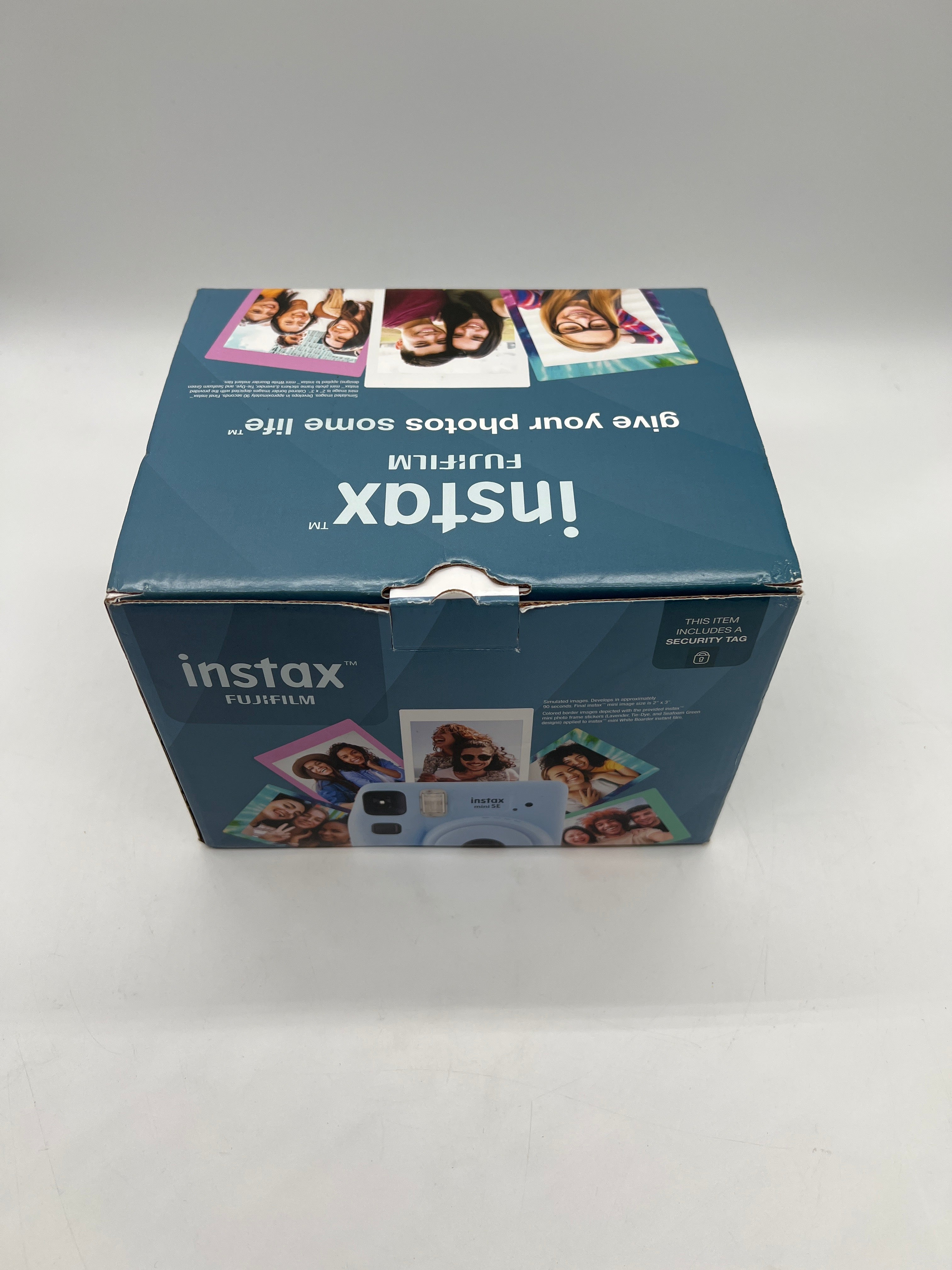 Fujifilm Instax Mini SE Instant Film Camera Bundle Blue New Open Box