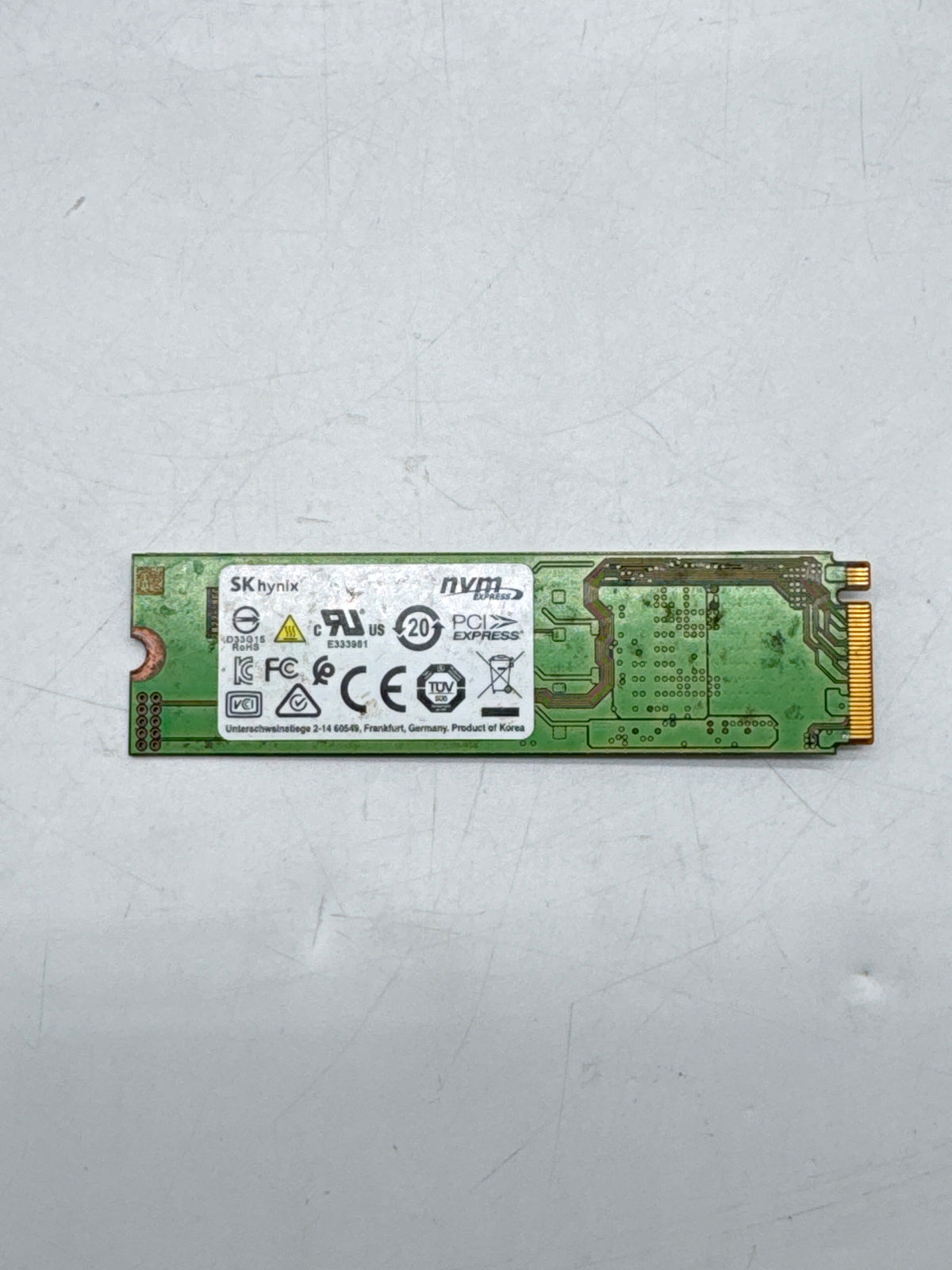SK Hynix HFM256GDJTNI 256GB M.2 2280 NVMe SSD Green - Used