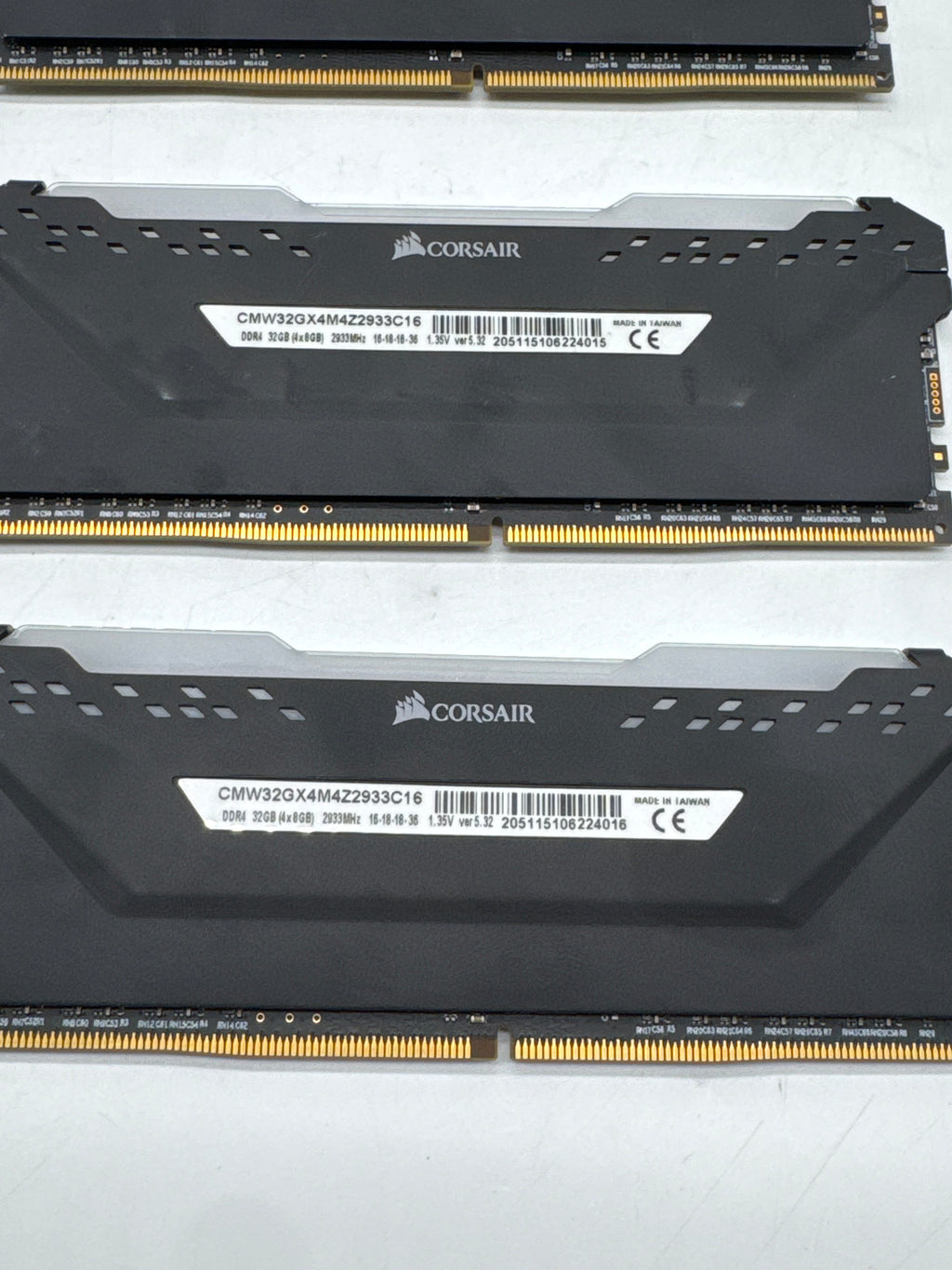 Corsair Vengeance RGB Pro 32GB 4x8GB DDR4-3200 - Used