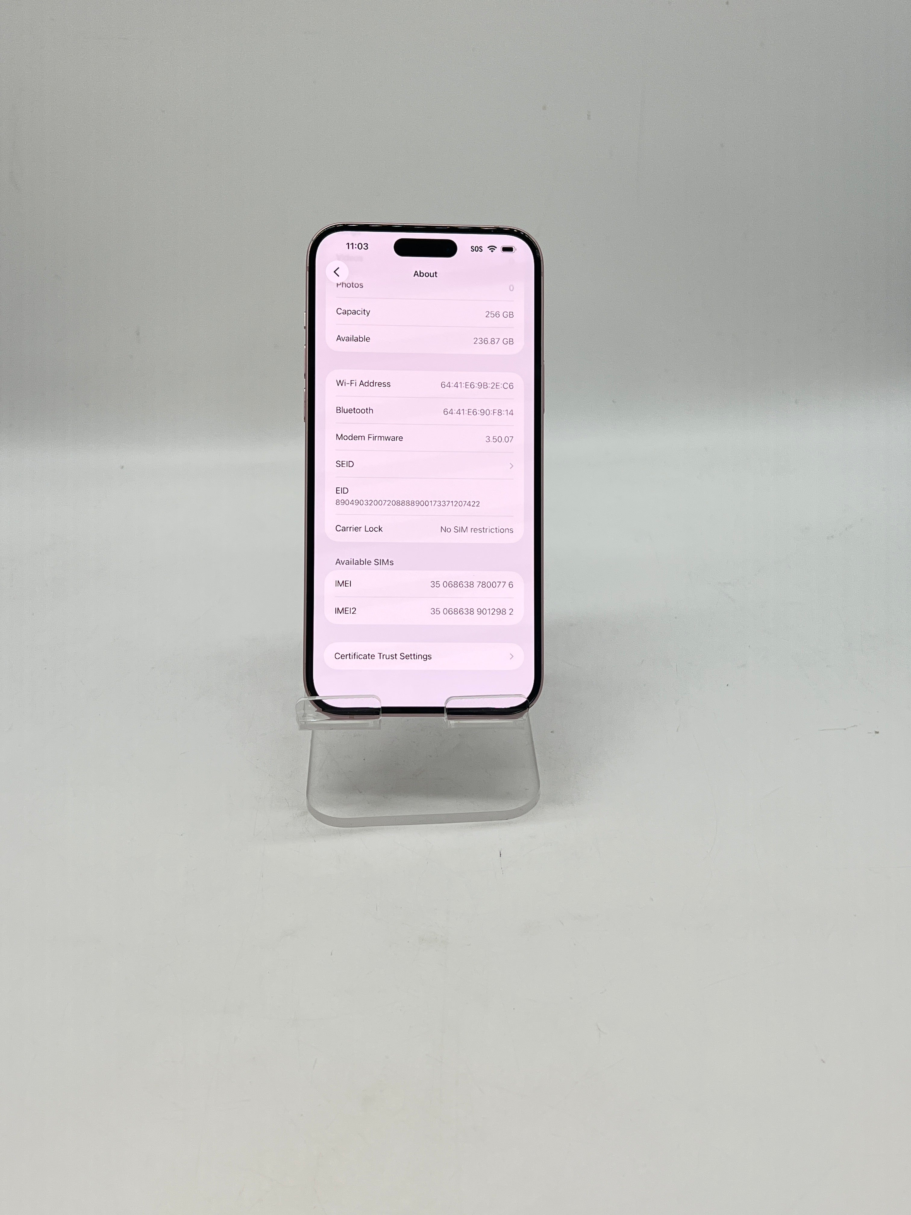 Apple iPhone 15 Plus 256GB Pink Unlocked - Used