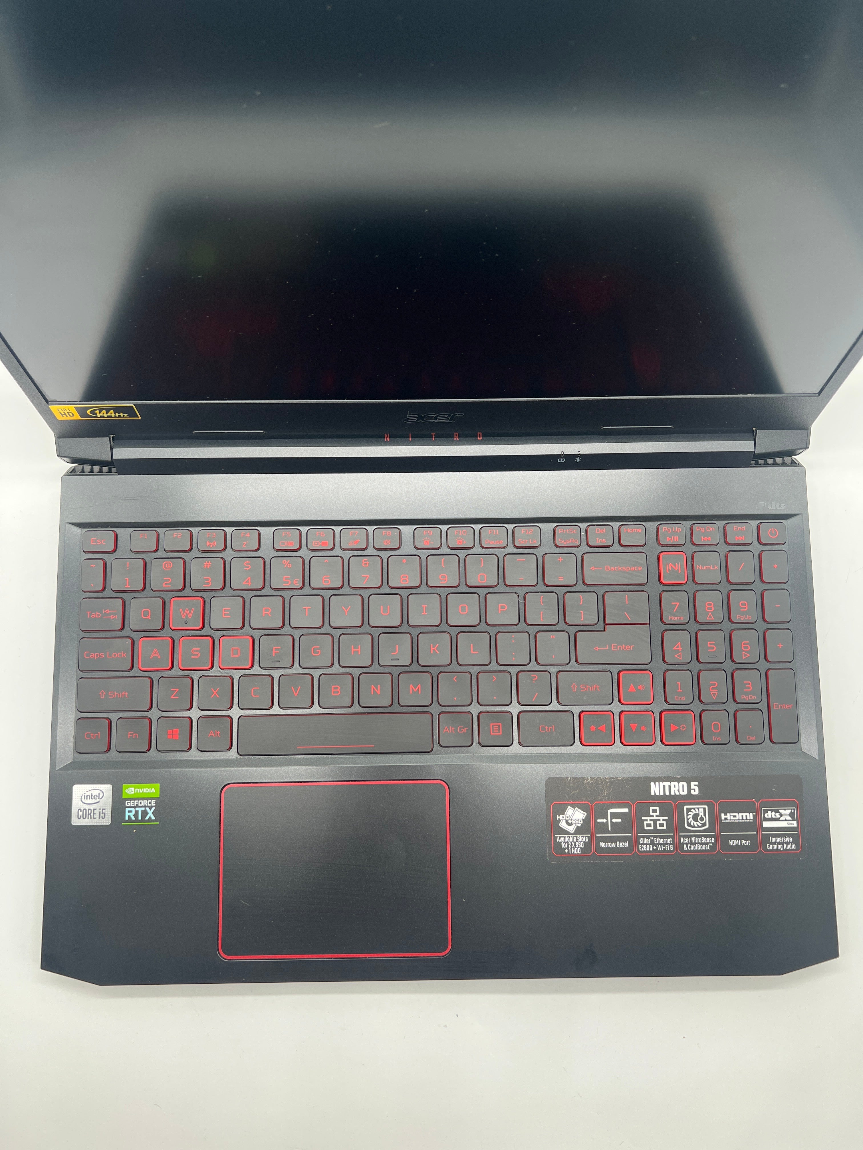 Acer Nitro 5 N20C1 i5-10300H 16GB RAM 512GB SSD RTX 3050 - For Part (No Power)