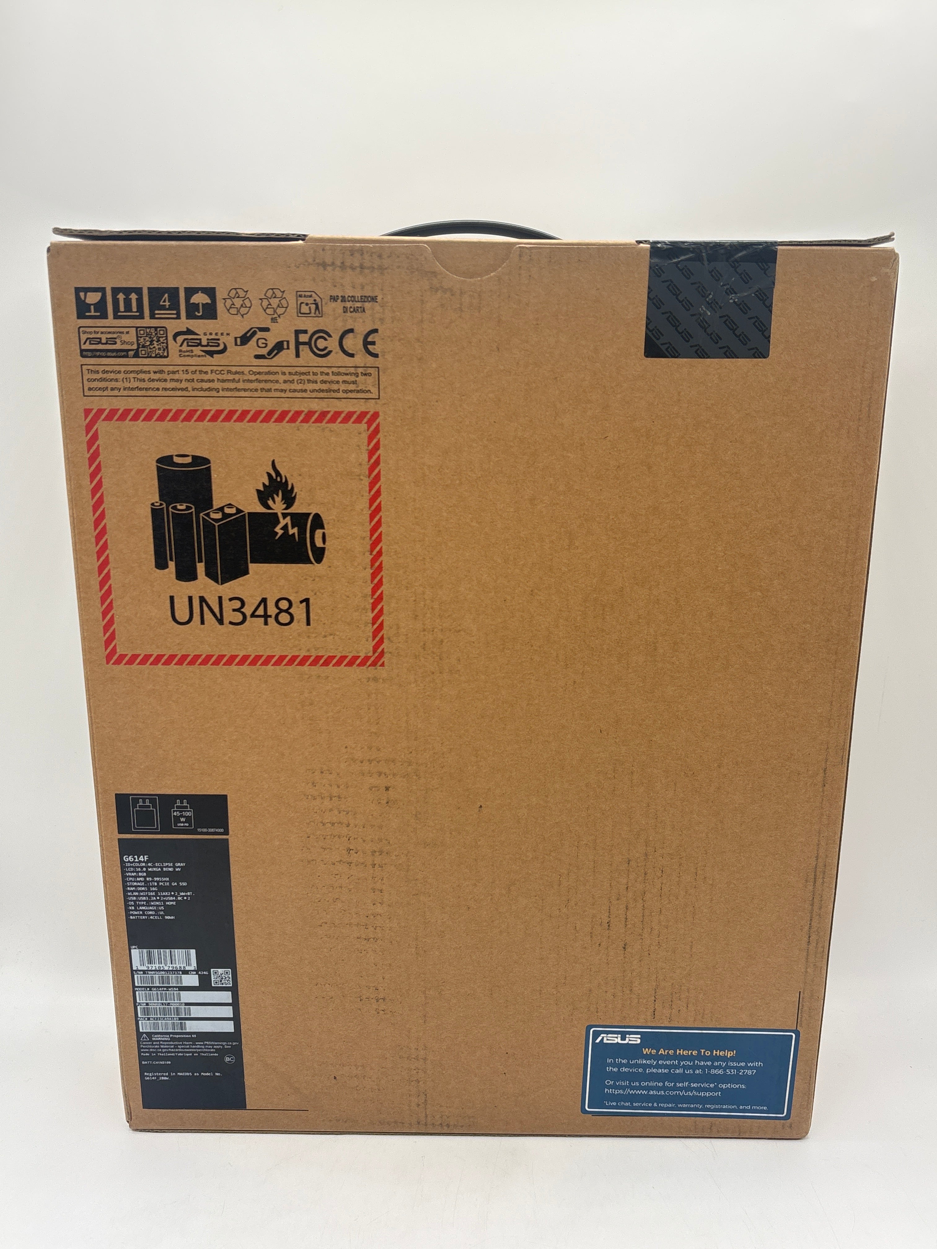 Asus ROG G16 Ryzen 9 9955HX 16GB RAM 1TB SSD RTX 5060 - New In Box