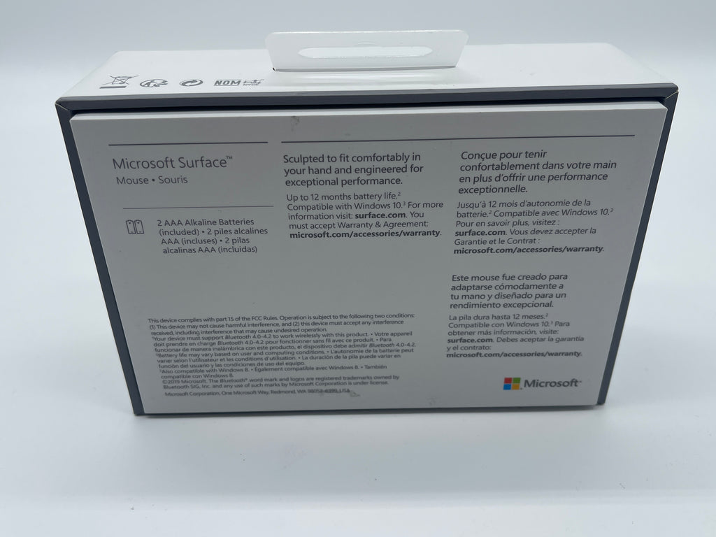 Microsoft Surface Mouse Gray Model 1741 Wireless Bluetooth