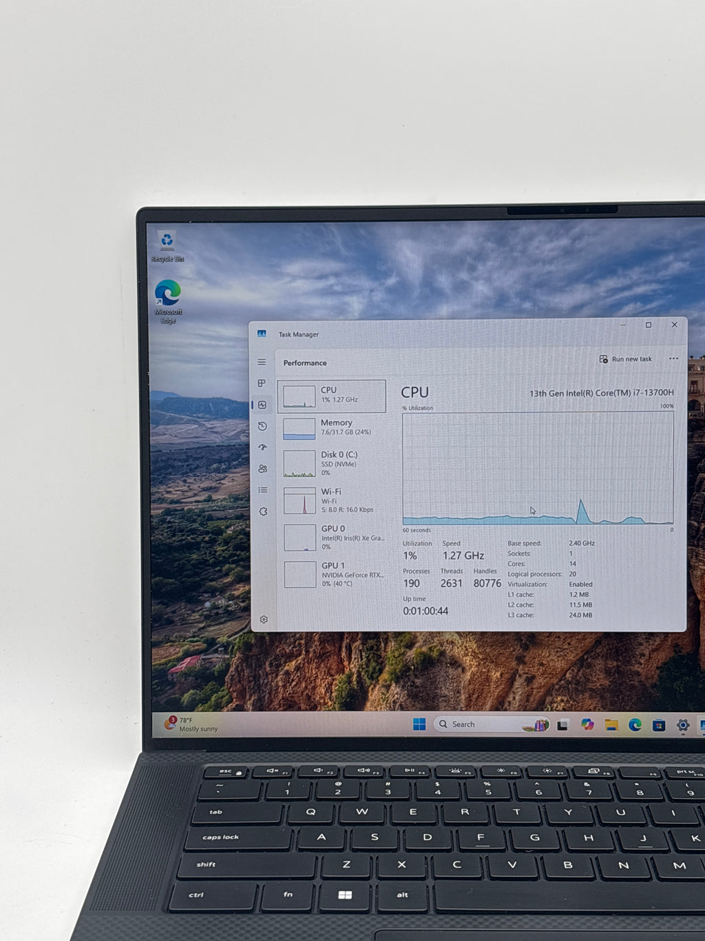 Dell XPS 15 9530 i7-13700H 32GB RAM 1TB SSD RTX 4050