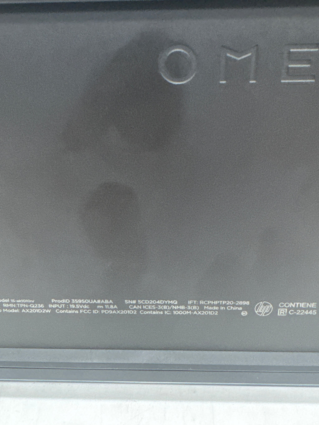 HP Omen 15-ek1xxx Core i7 11800H 8GB RAM 512GB SSD RTX 3060 - Bad Battery