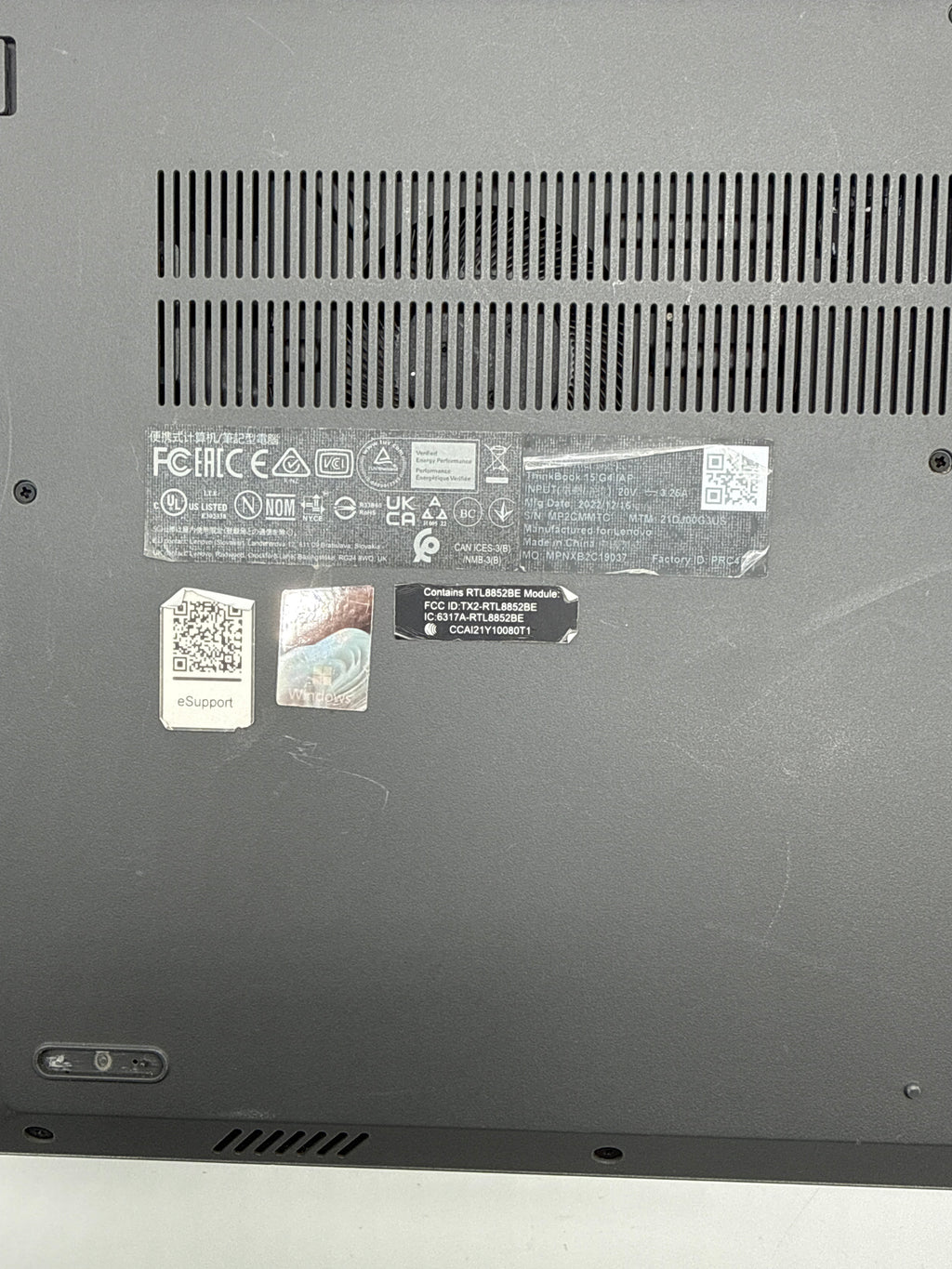 Lenovo ThinkBook 15 G4 IAP i7-1255U 8GB RAM 512GB SSD - For Parts (READ DESC)