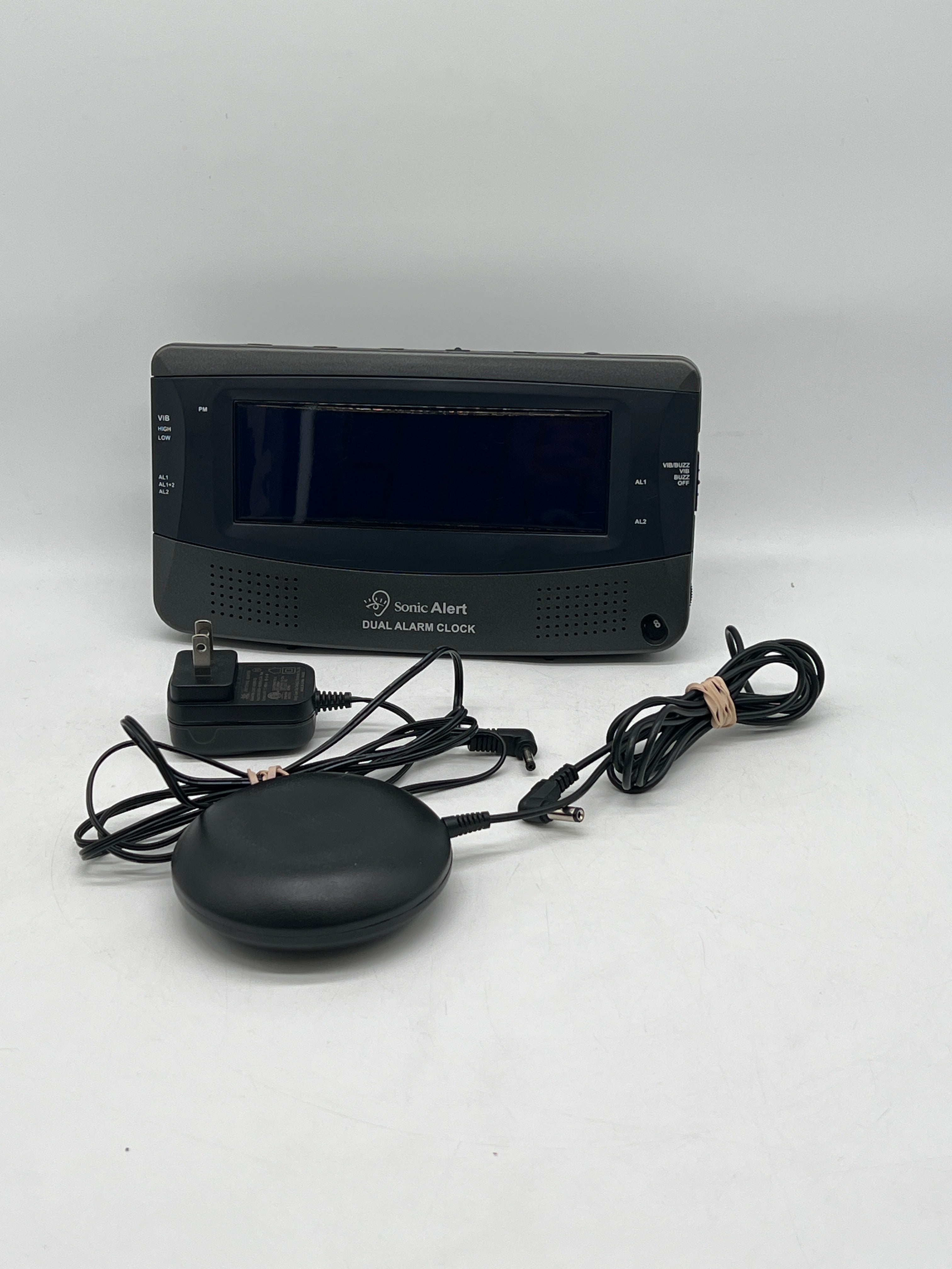Sonic Alert Sonic Boom SBD375SS Vibrating Alarm Clock Dual Alarm Black