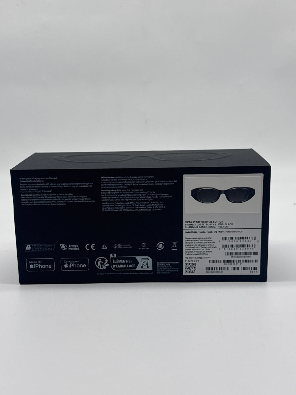 Meta Starfire Kylie Edition AI Smart Glasses G4QS 12MP Camera 3K Video - New