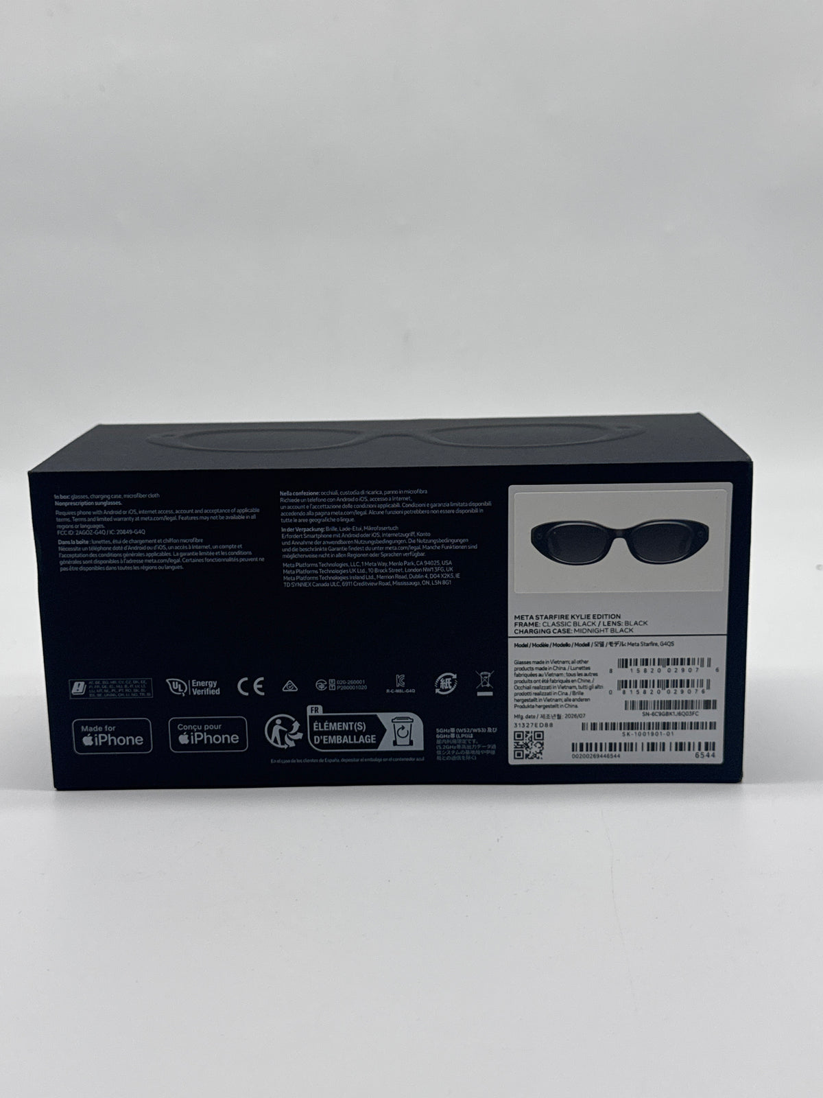 Meta Starfire Kylie Edition AI Smart Glasses G4QS 12MP Camera 3K Video - New