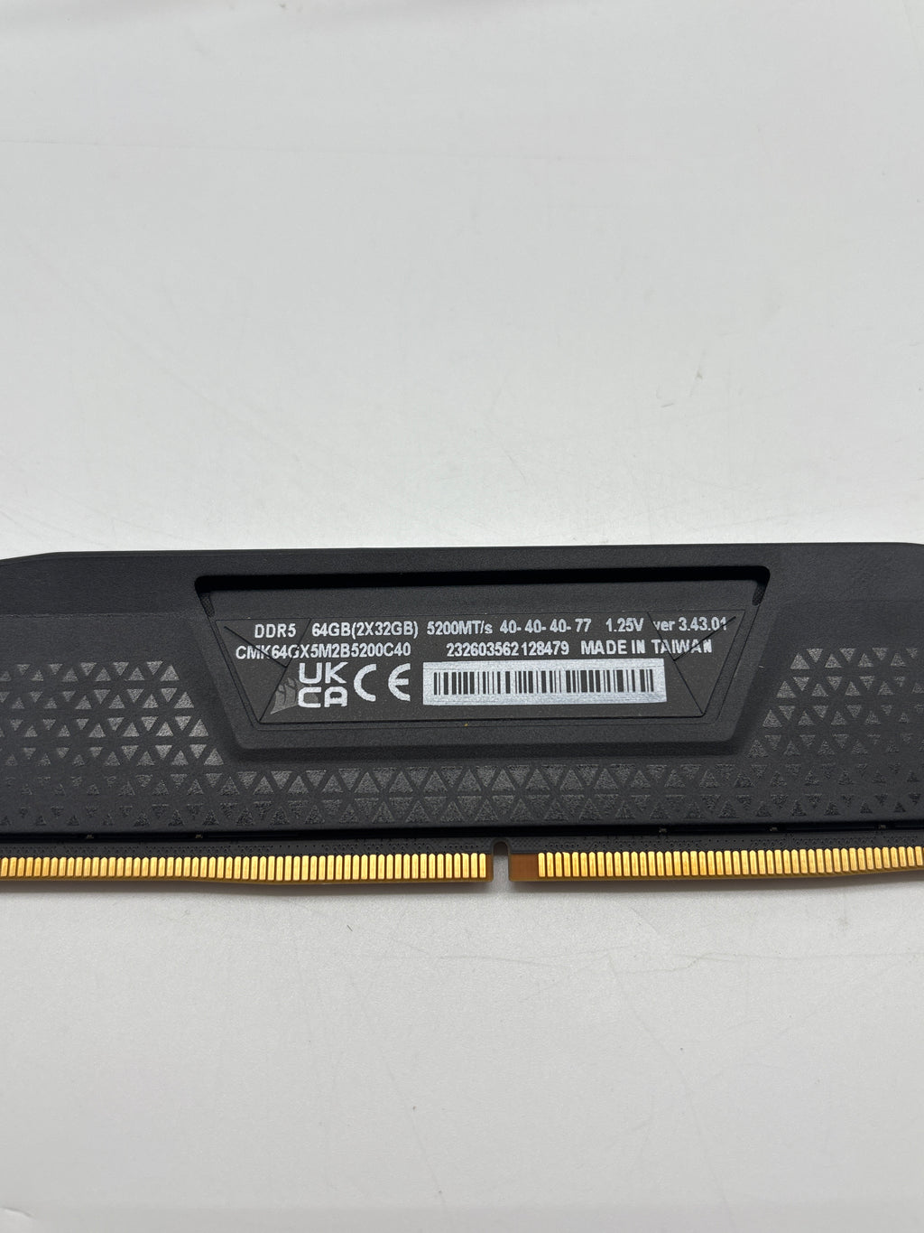 Corsair Vengeance DDR5 CMK64GX5M2B5200C40 64GB RAM 2x32GB 5200MT/s - Used
