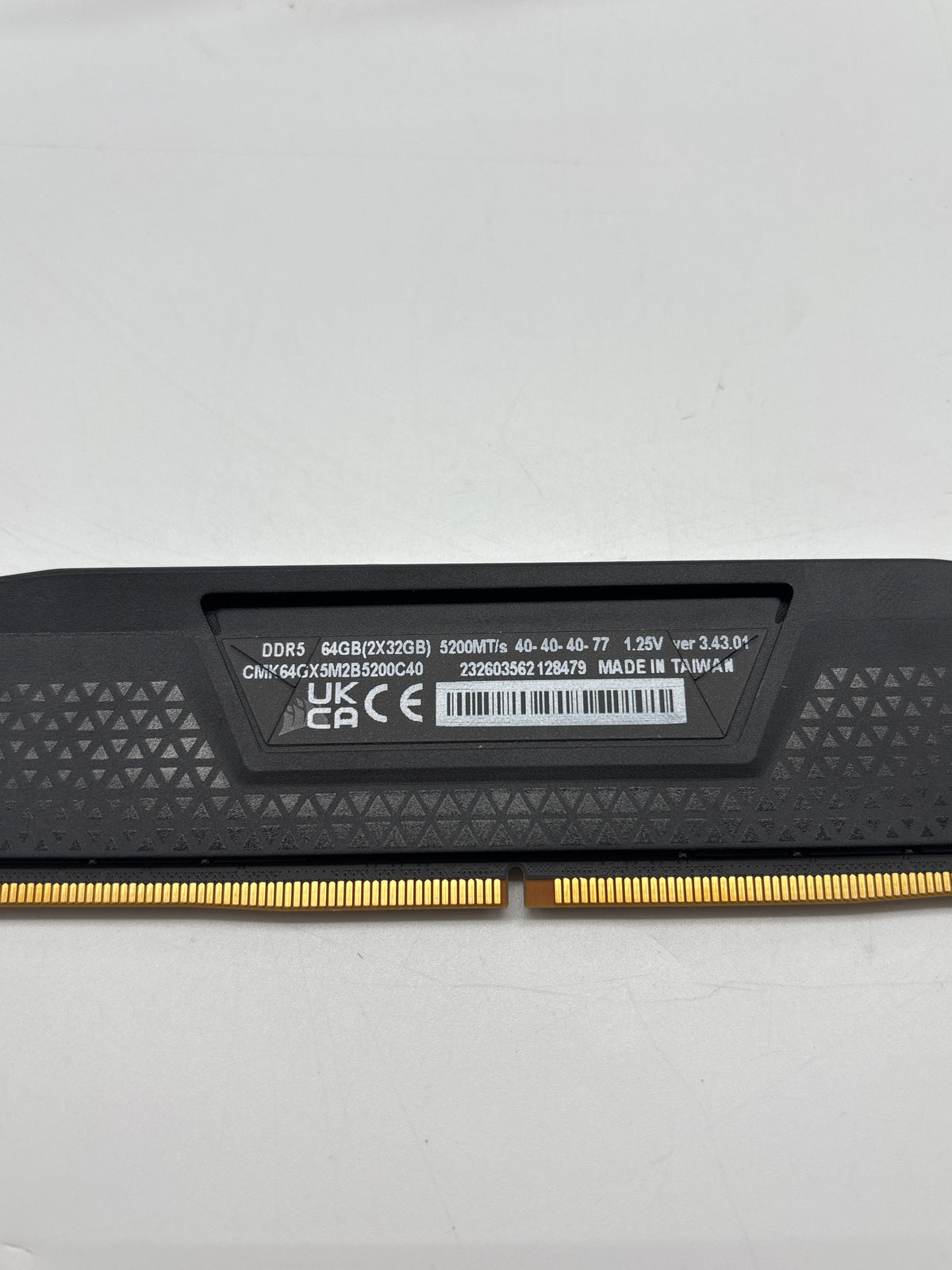 Corsair Vengeance DDR5 CMK64GX5M2B5200C40 64GB RAM 2x32GB 5200MT/s - Used