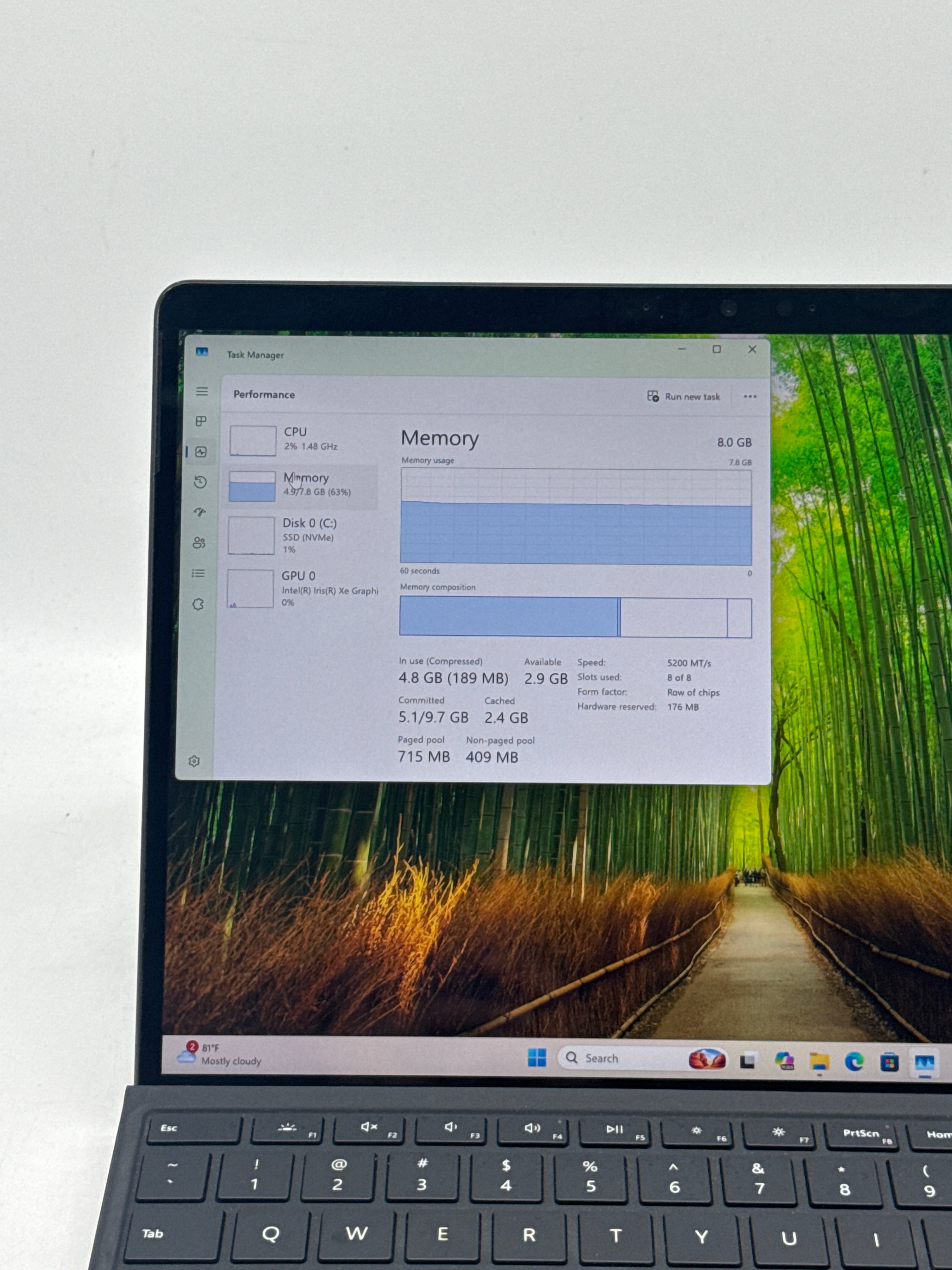 Microsoft Surface Pro 9 13" i5-1245U 8GB 256GB SSD Remotely Managed - For Parts