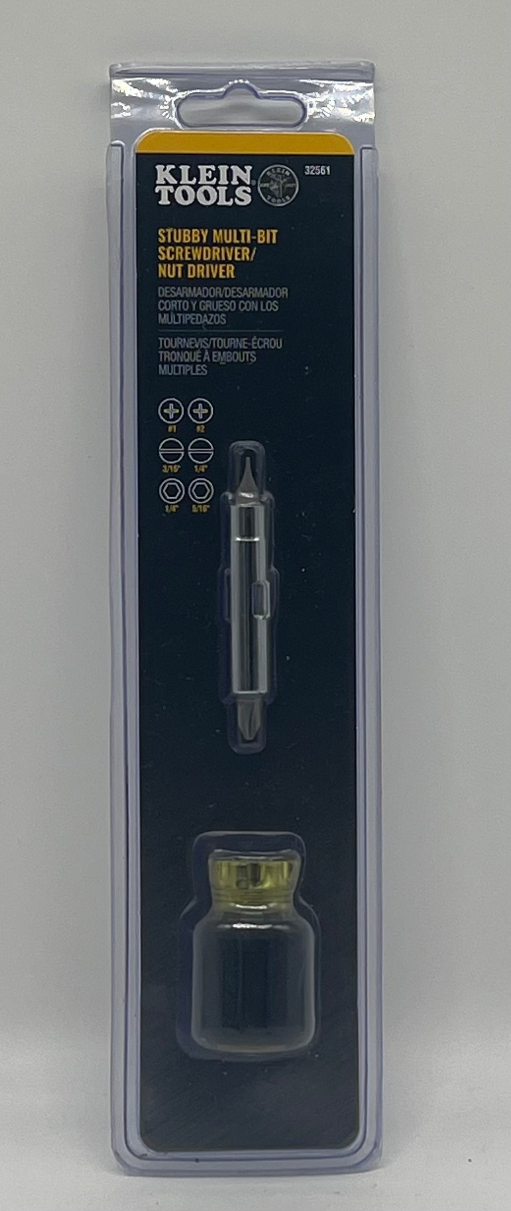 Klein Tools Stubby Multi Bit Screwdriver 32561 - New In Box