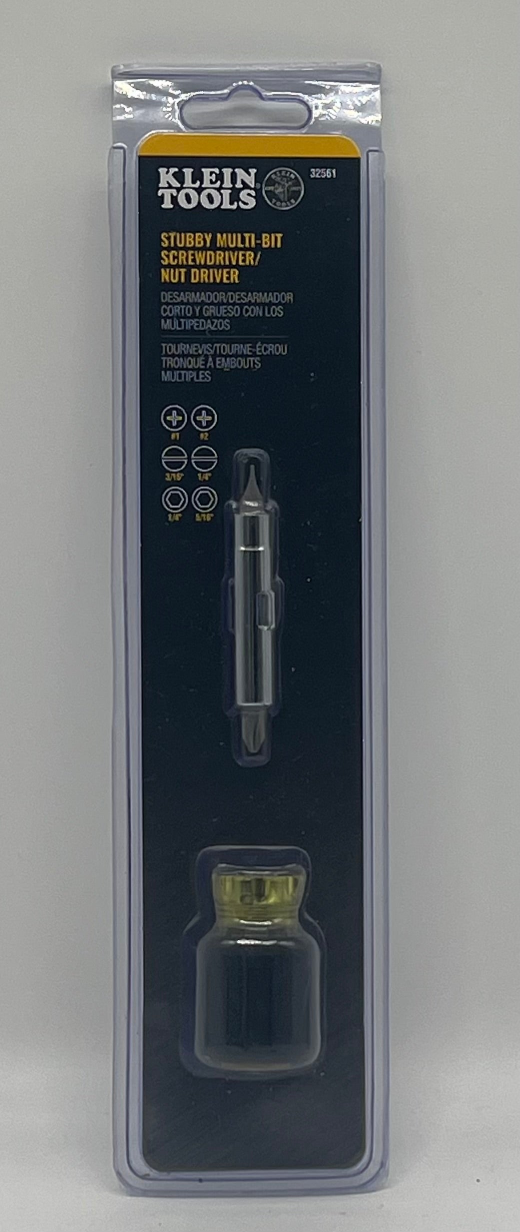 Klein Tools Stubby Multi Bit Screwdriver 32561 - New In Box