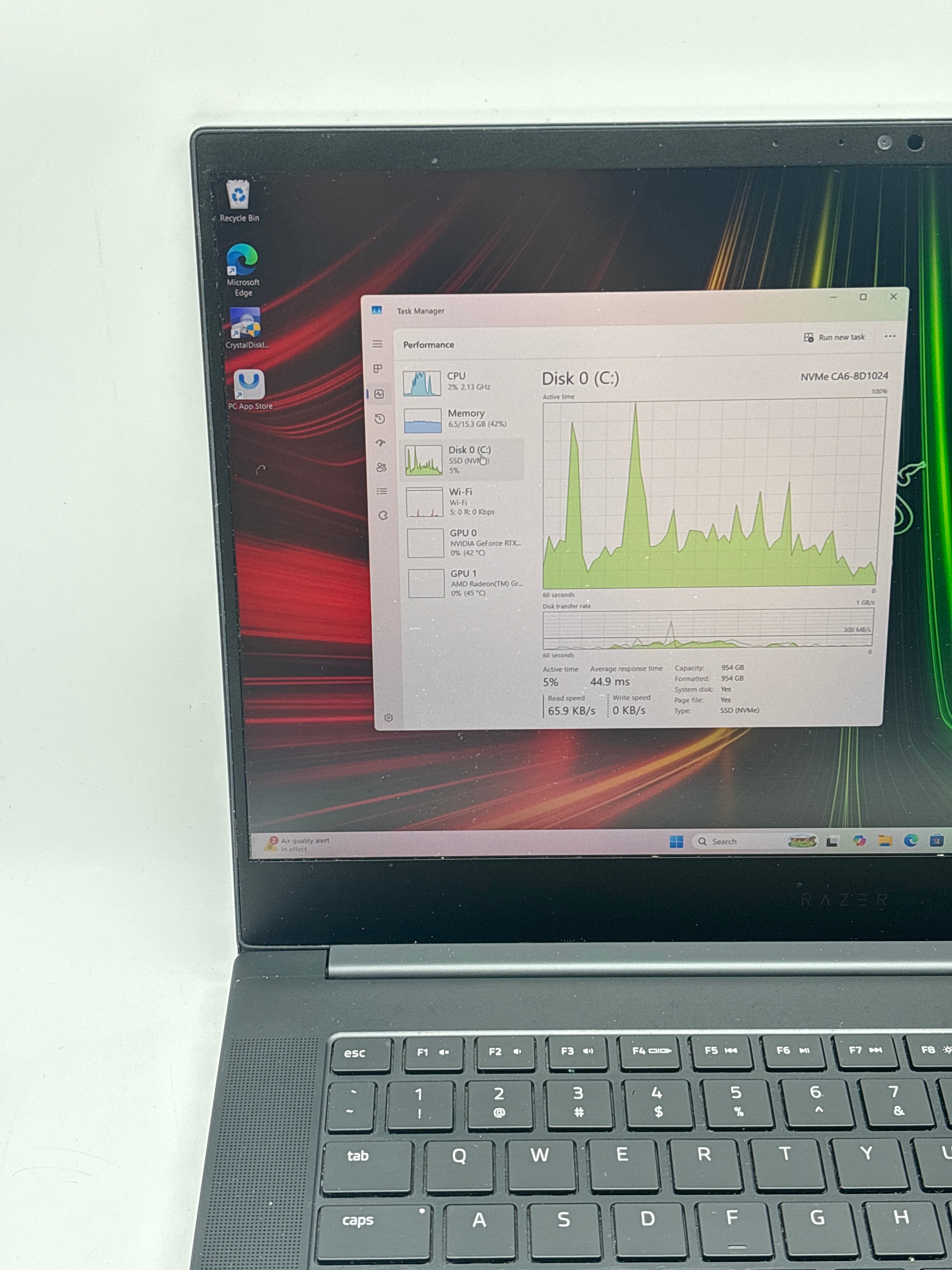 Razer Blade 14 RZ09-0427 Ryzen 9 6900HX 16GB RAM 1TB SSD RTX 3080 Ti