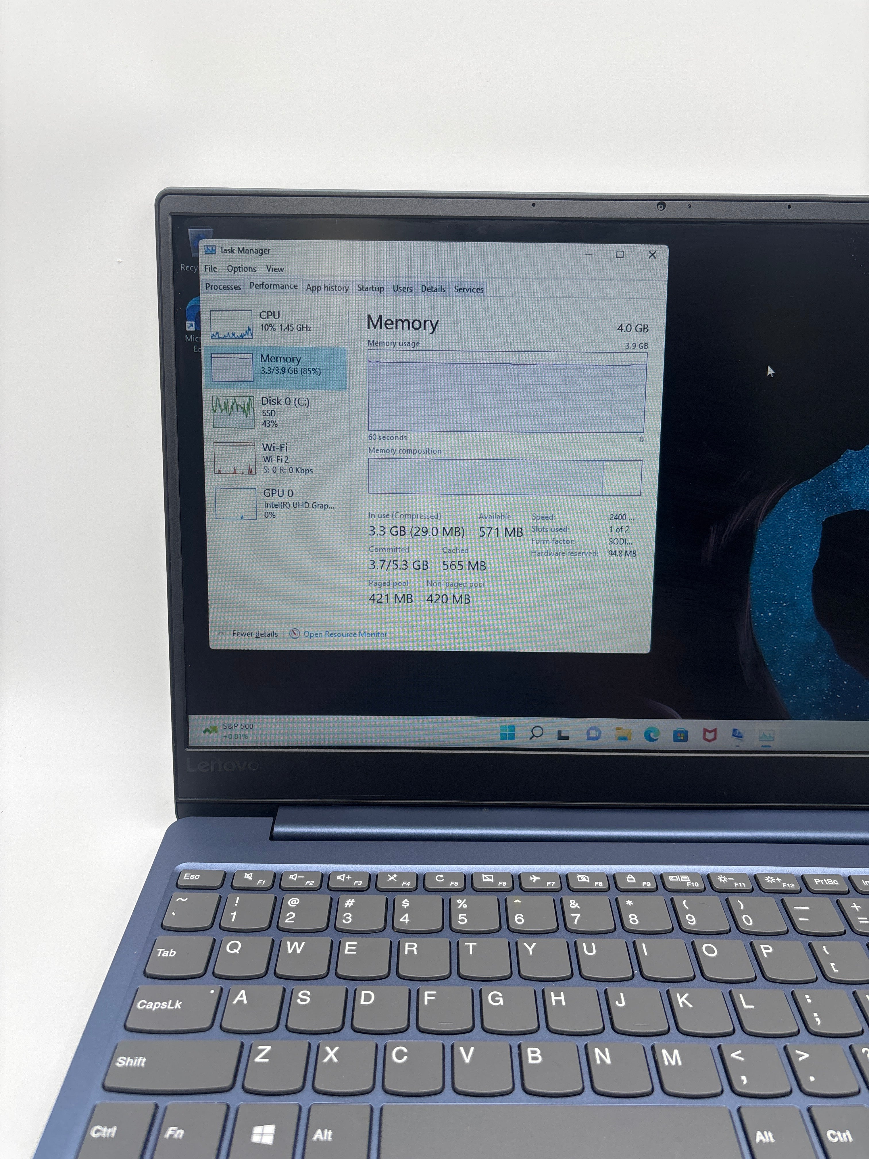 Lenovo IdeaPad 330S-15IKB  i5-8250U 4GB RAM 1TB SSD - Used