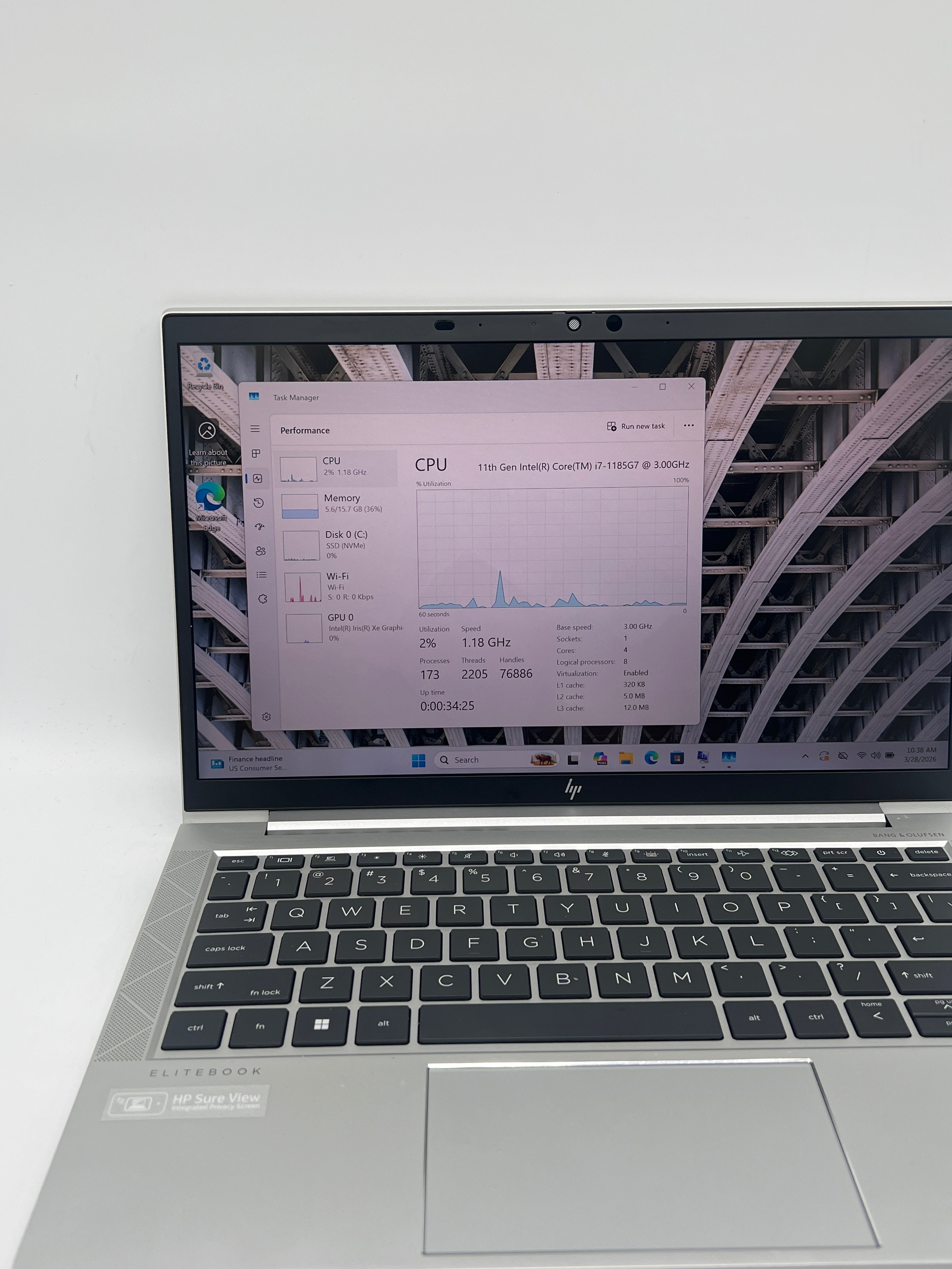 HP EliteBook 830 G8 Core i7-1185G7 16GB RAM 512GB SSD - For Parts (Read)