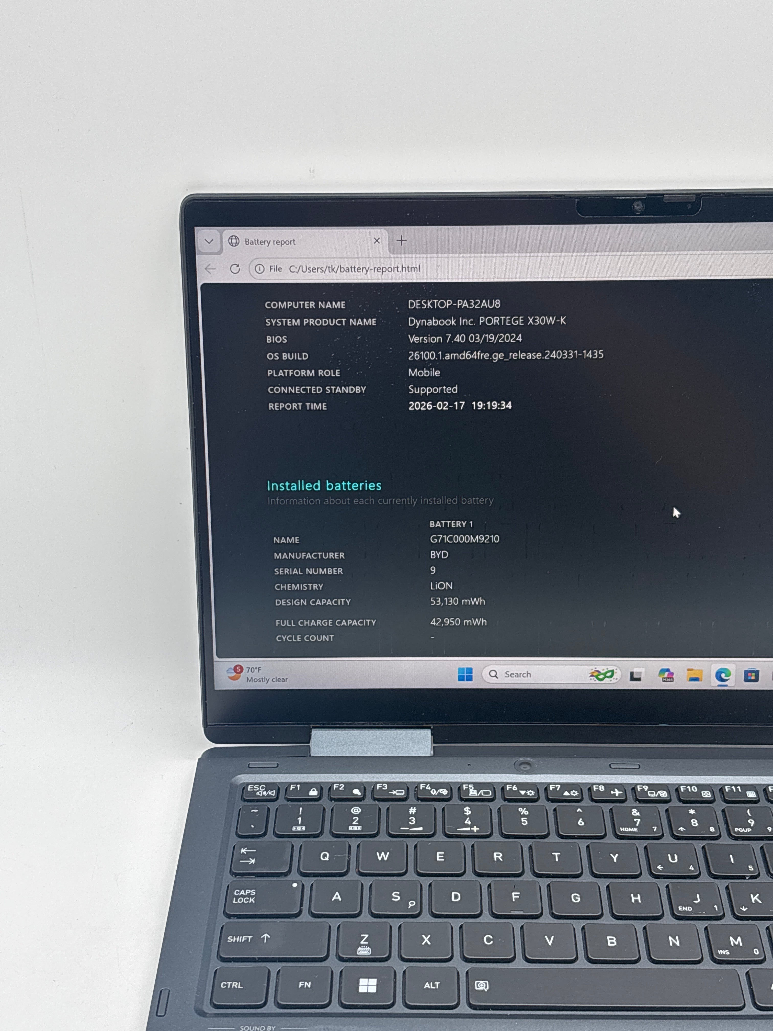 Dynabook Portege X30W-K i5-1340P 32GB RAM 1TB SSD