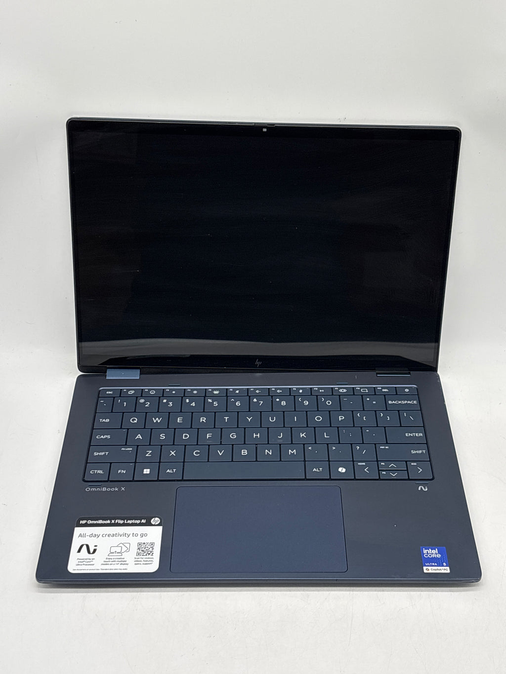 HP Omnibook X Flip 14-fm0013dx Ultra 5 226V 16GB RAM 512GB SSD Blue - Broken Hinge