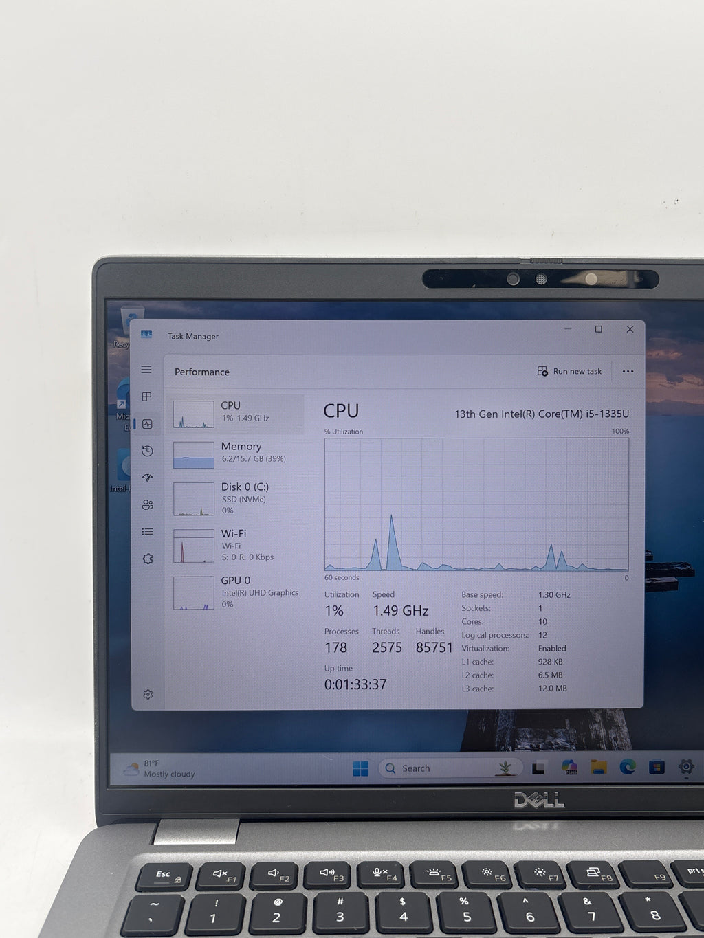 Dell Latitude 5440 14" i5-1335U 16GB RAM 256GB SSD - Used