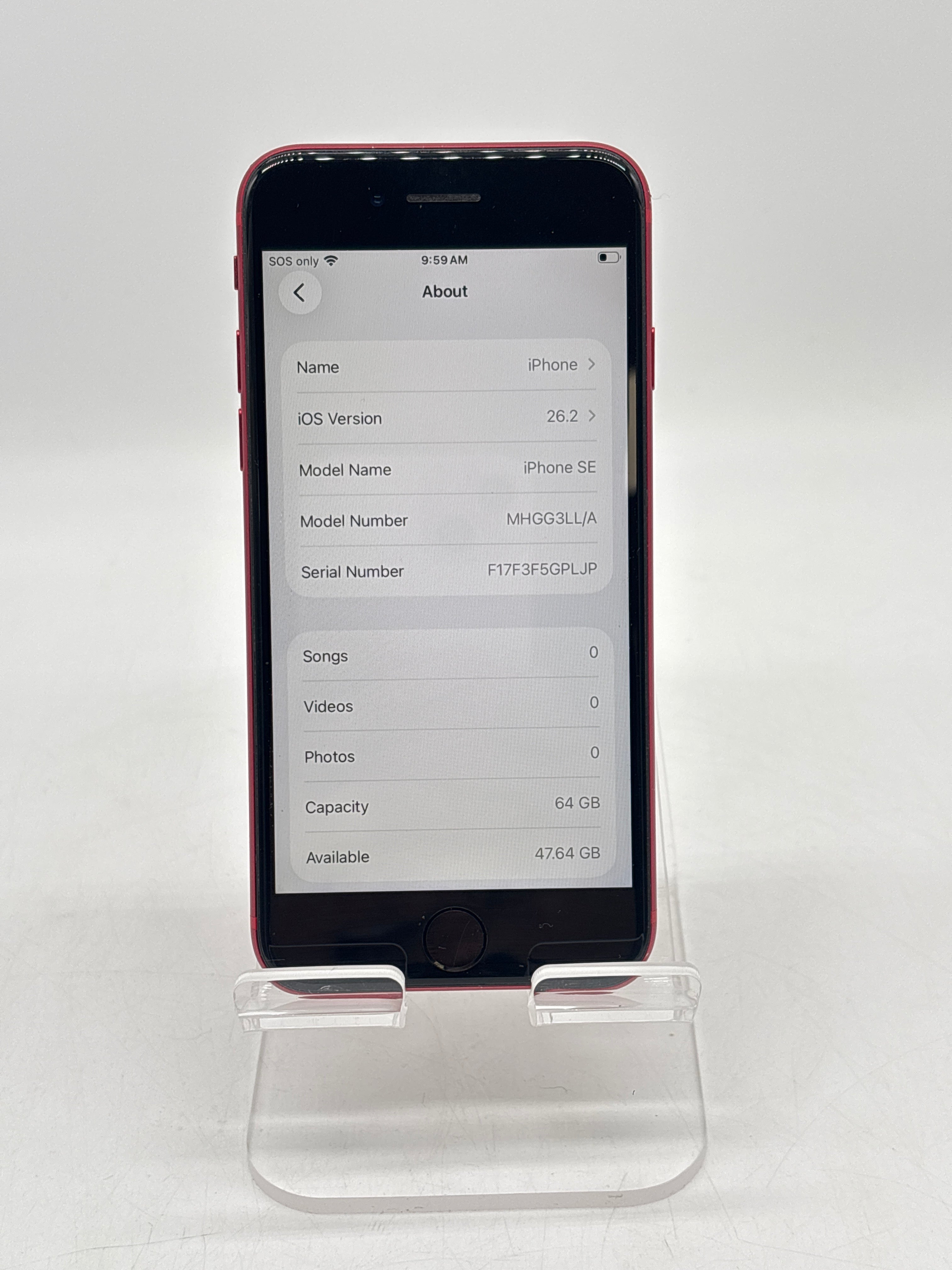 Apple iPhone SE 2nd Gen 64GB Red Unlocked