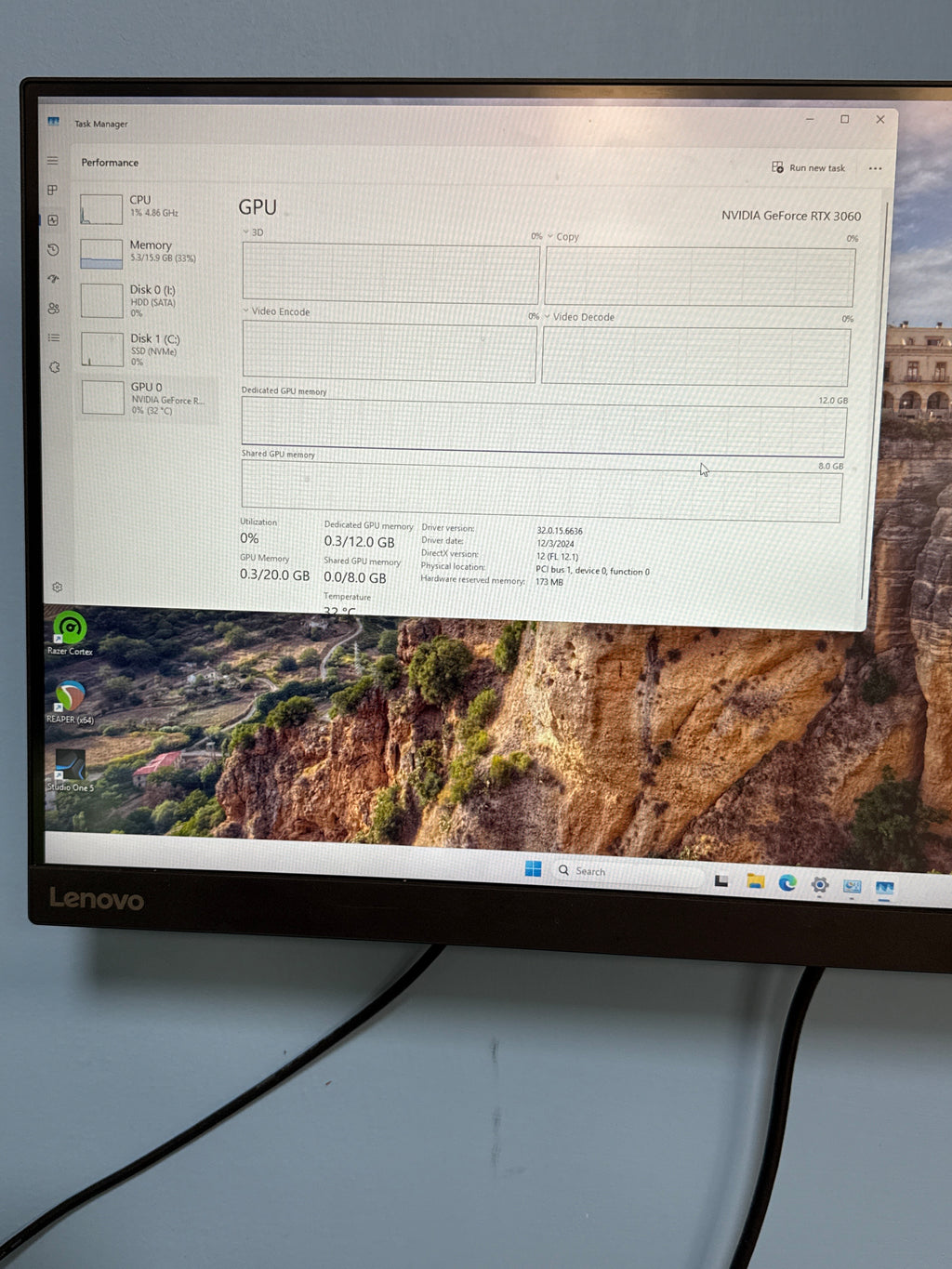 Custom PC Intel i7-10700K 16GB RAM 2TB HDD + 512GB SSD RTX 3060 12GB
