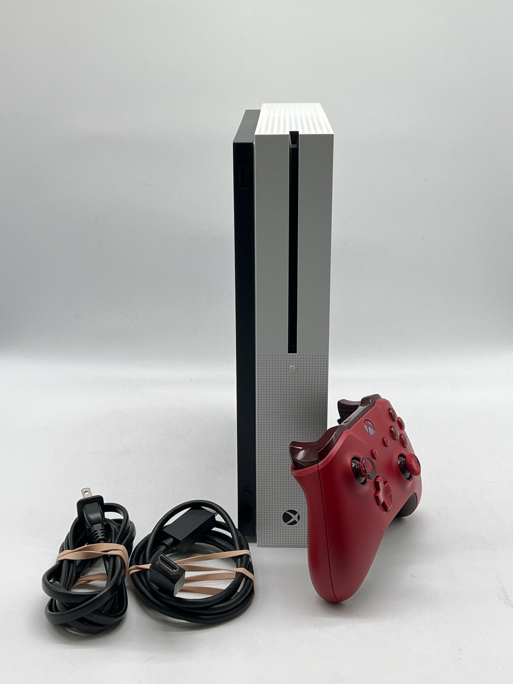 Microsoft Xbox One S 1TB Console White w/ 1 Controller and Cables Used