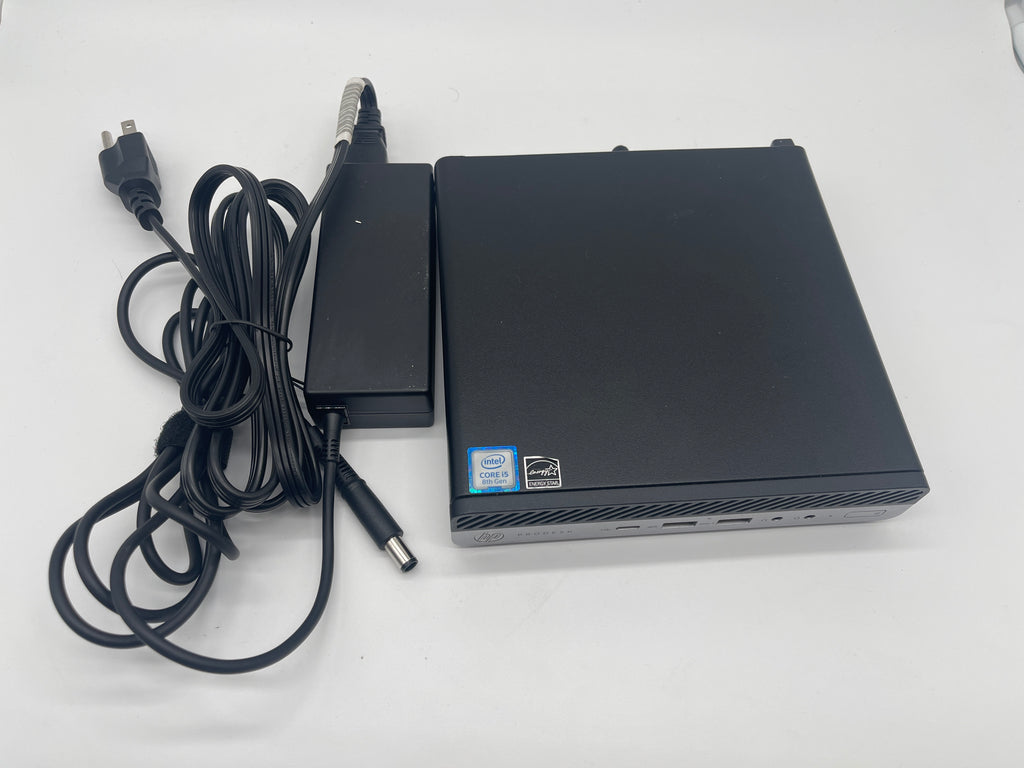 HP ProDesk 600 G4 Mini Desktop 12GB RAM 256GB SSD i5 8th Gen Black Used