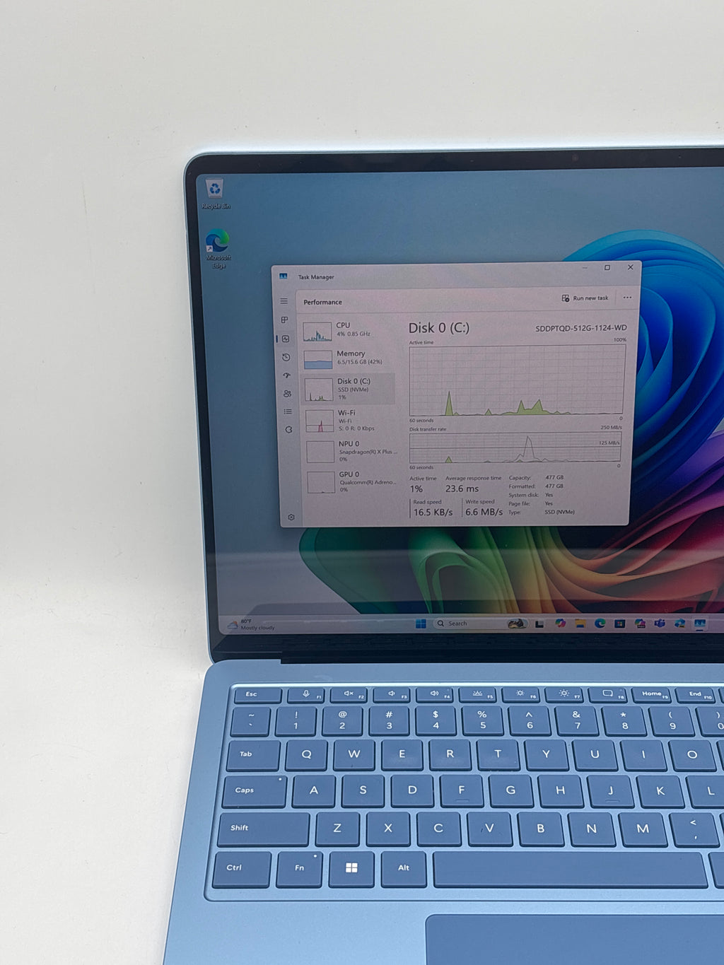 Microsoft Surface Laptop 7 2036 Snapdragon X10 Core 16GB RAM 512GB SSD