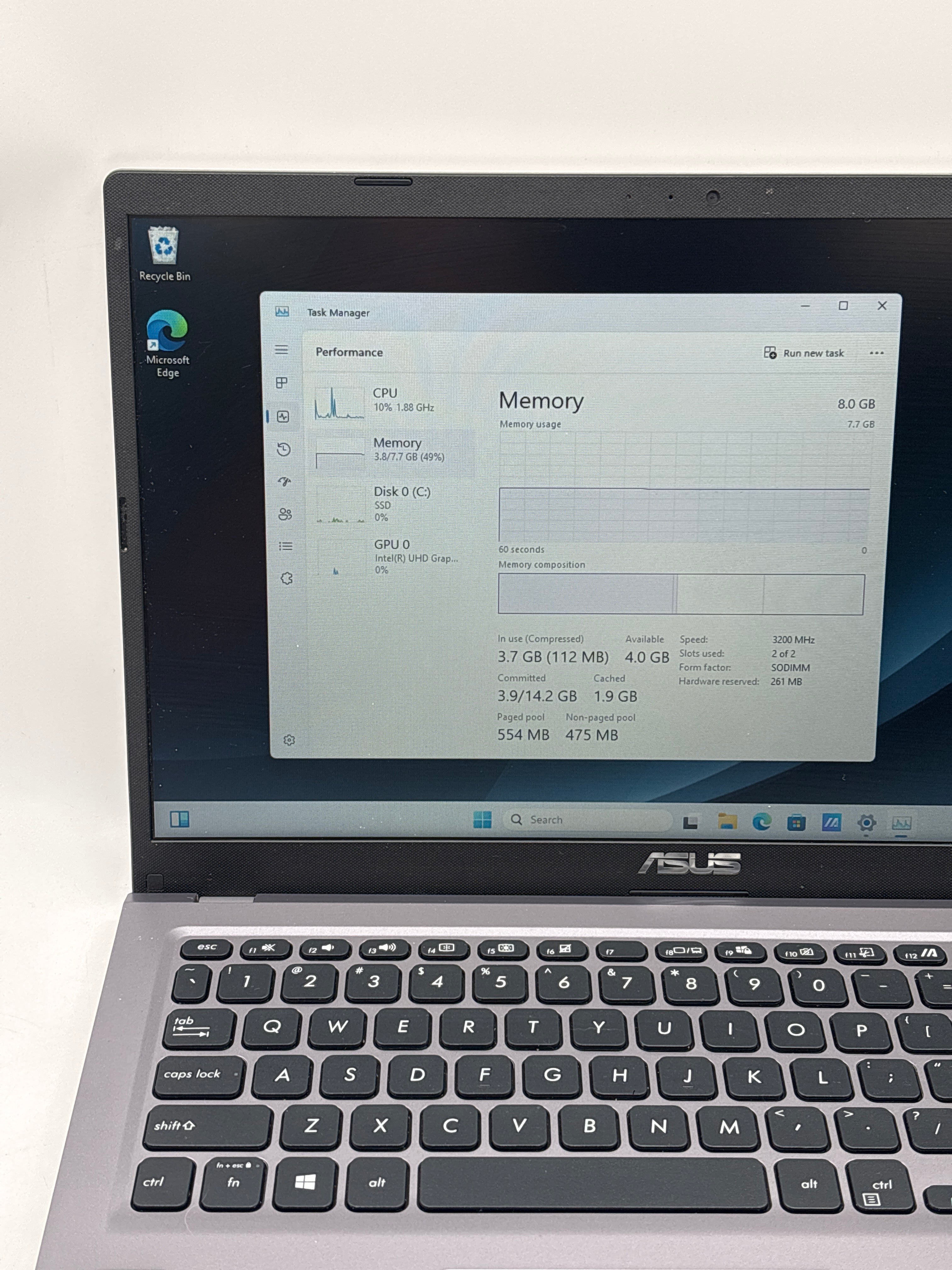 ASUS VivoBook X515J 15.6" i3-1005G1 8GB RAM 256GB SSD