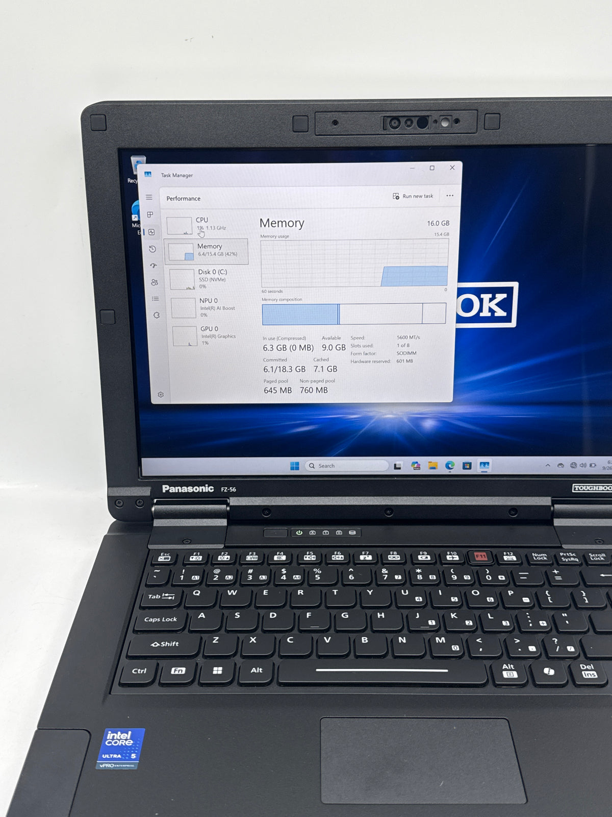 Panasonic Toughbook FZ-56BZ00UBM Ultra 5 235H vPro 16GB 512GB - Open Box