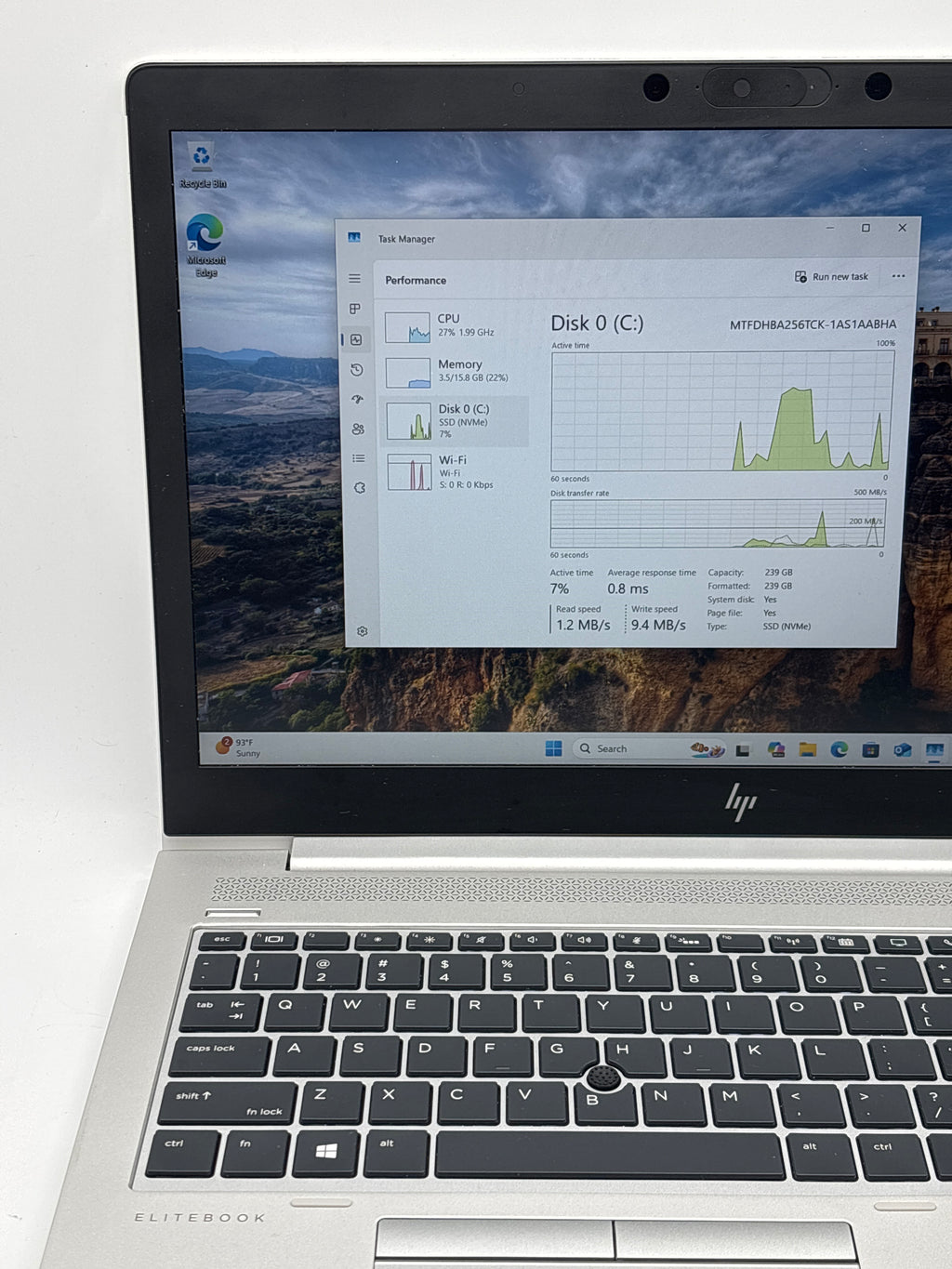 HP EliteBook 850 G6 Intel Core i7-8565U 16GB RAM 256GB SSD - Remotely Managed