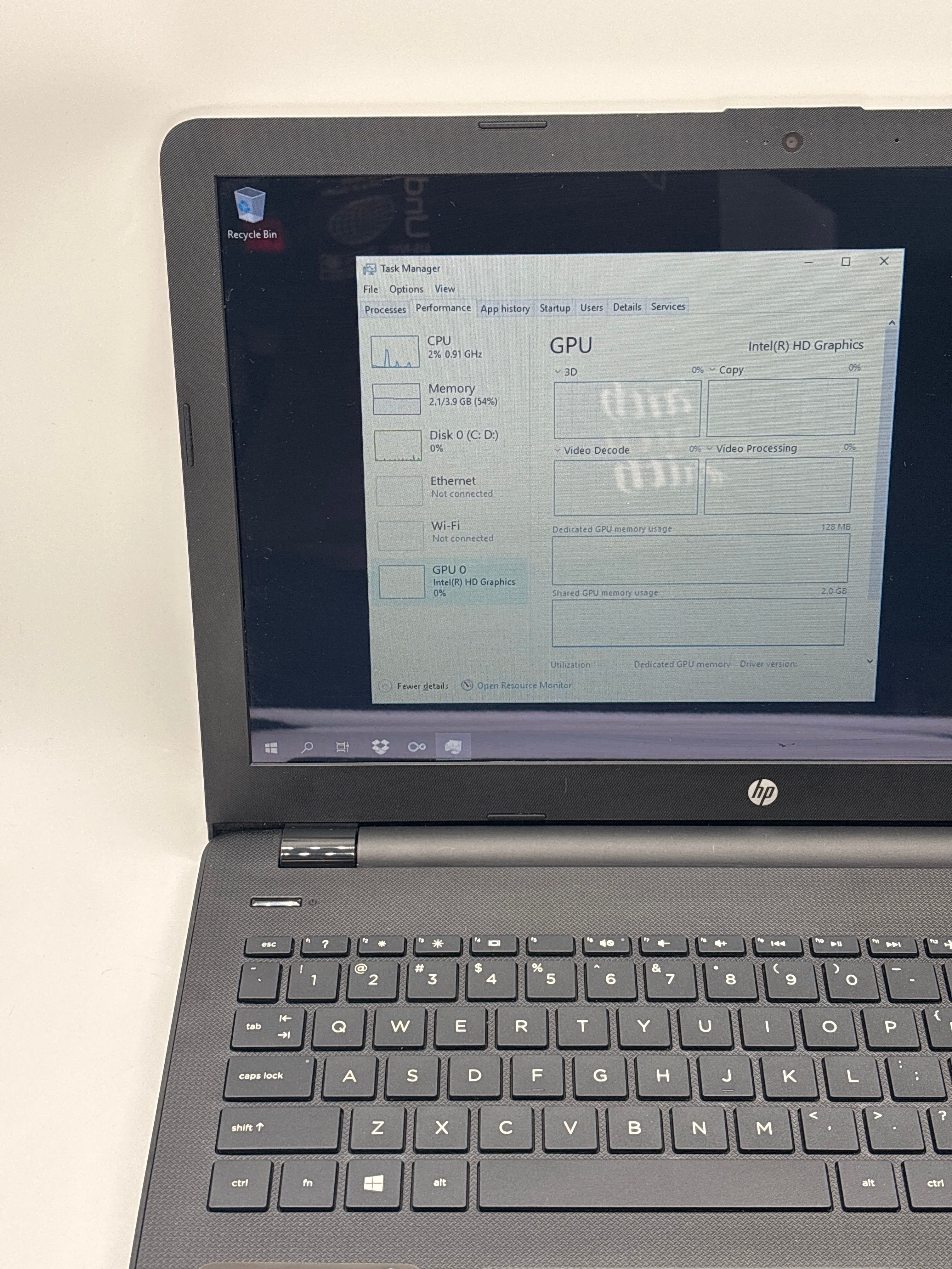 HP 15-BS020WM Touch Pentium N3710 4GB RAM 500GB HDD