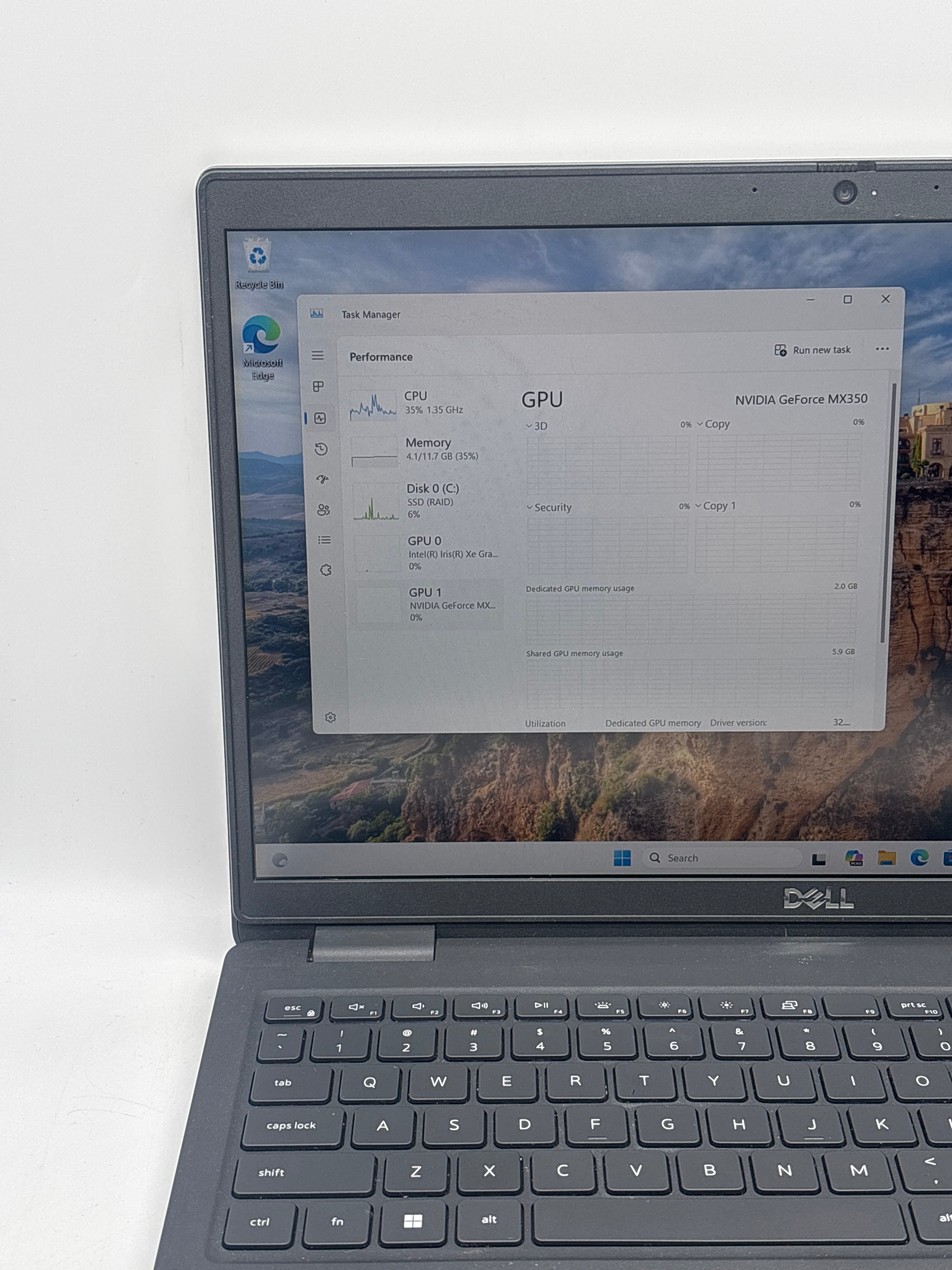 Dell Latitude 3520 15.6" i5-1135G7 12GB RAM 256GB SSD - Remotely Managed