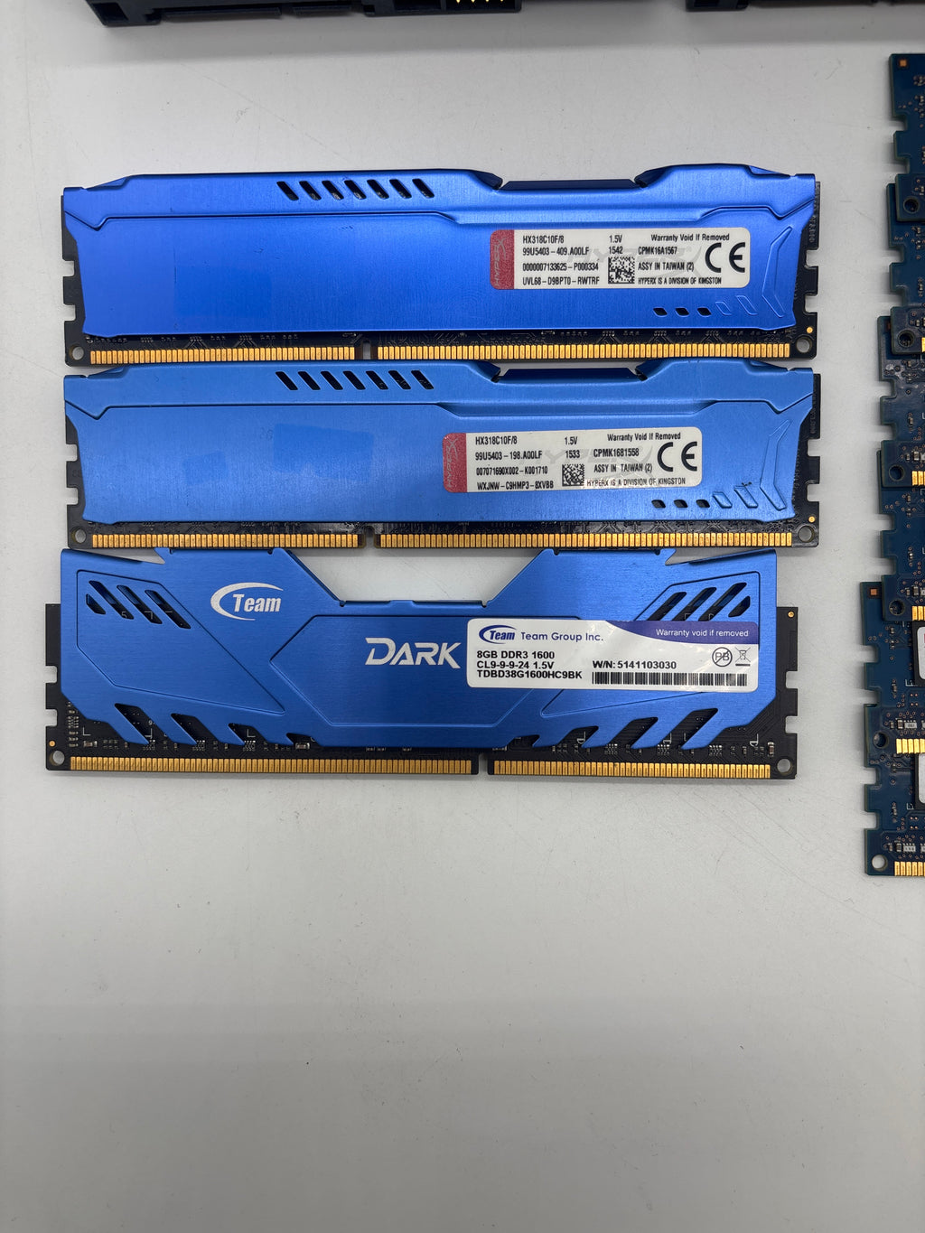 Lot of Computer Parts Including Intel Core, RAM, CPU, and Hard Drives - For Parts (Untested)