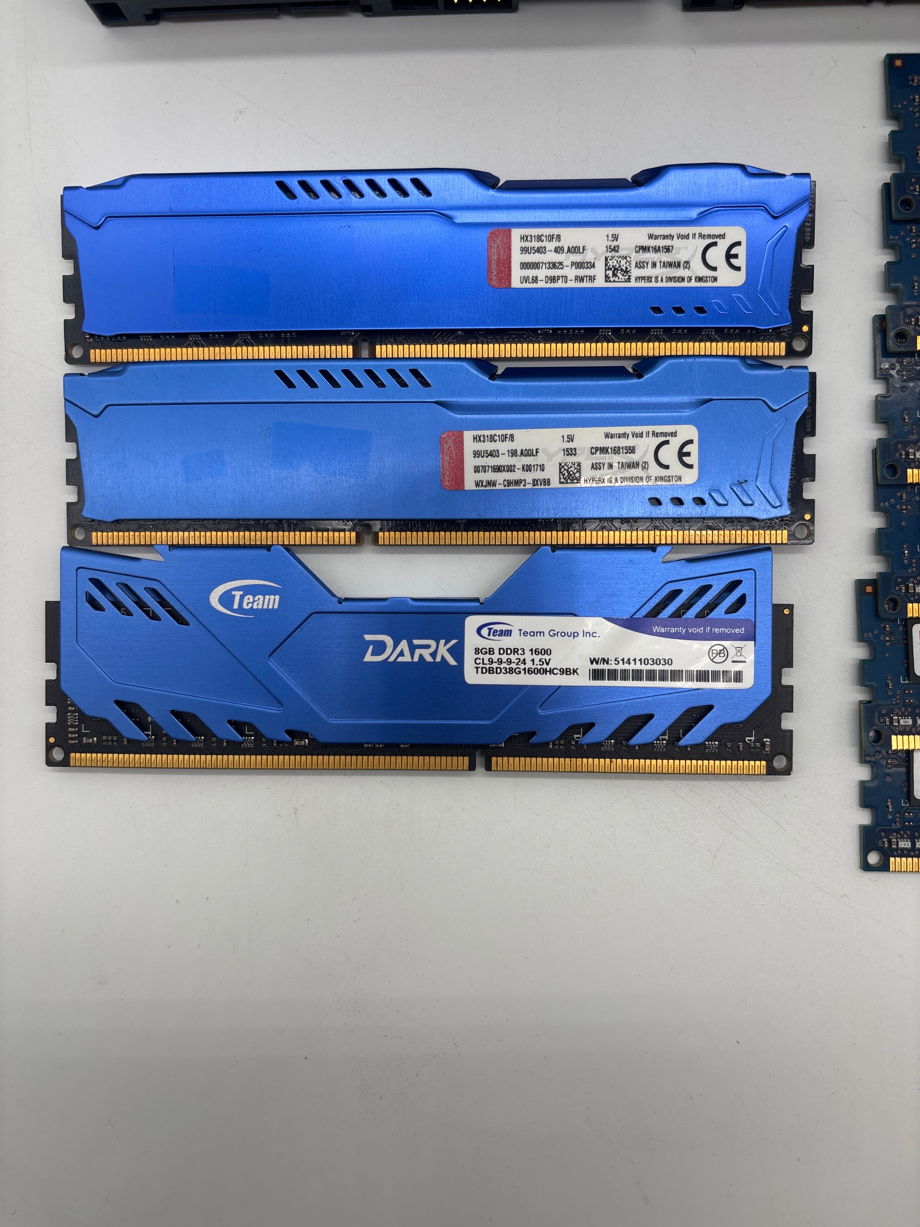 Lot of Computer Parts Including Intel Core, RAM, CPU, and Hard Drives - For Parts (Untested)