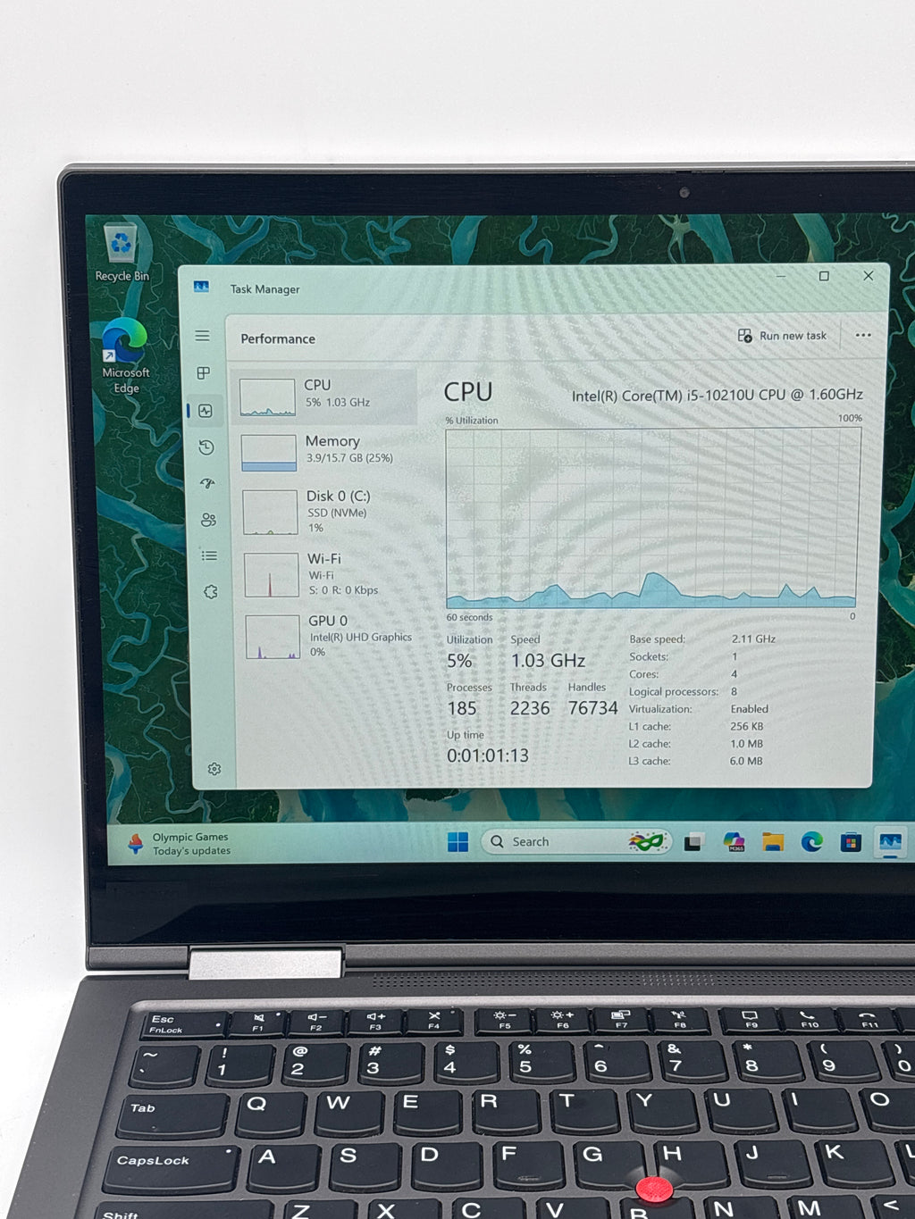Lenovo ThinkPad X1 Yoga Gen 5 i5-10210U 16GB RAM 512GB SSD