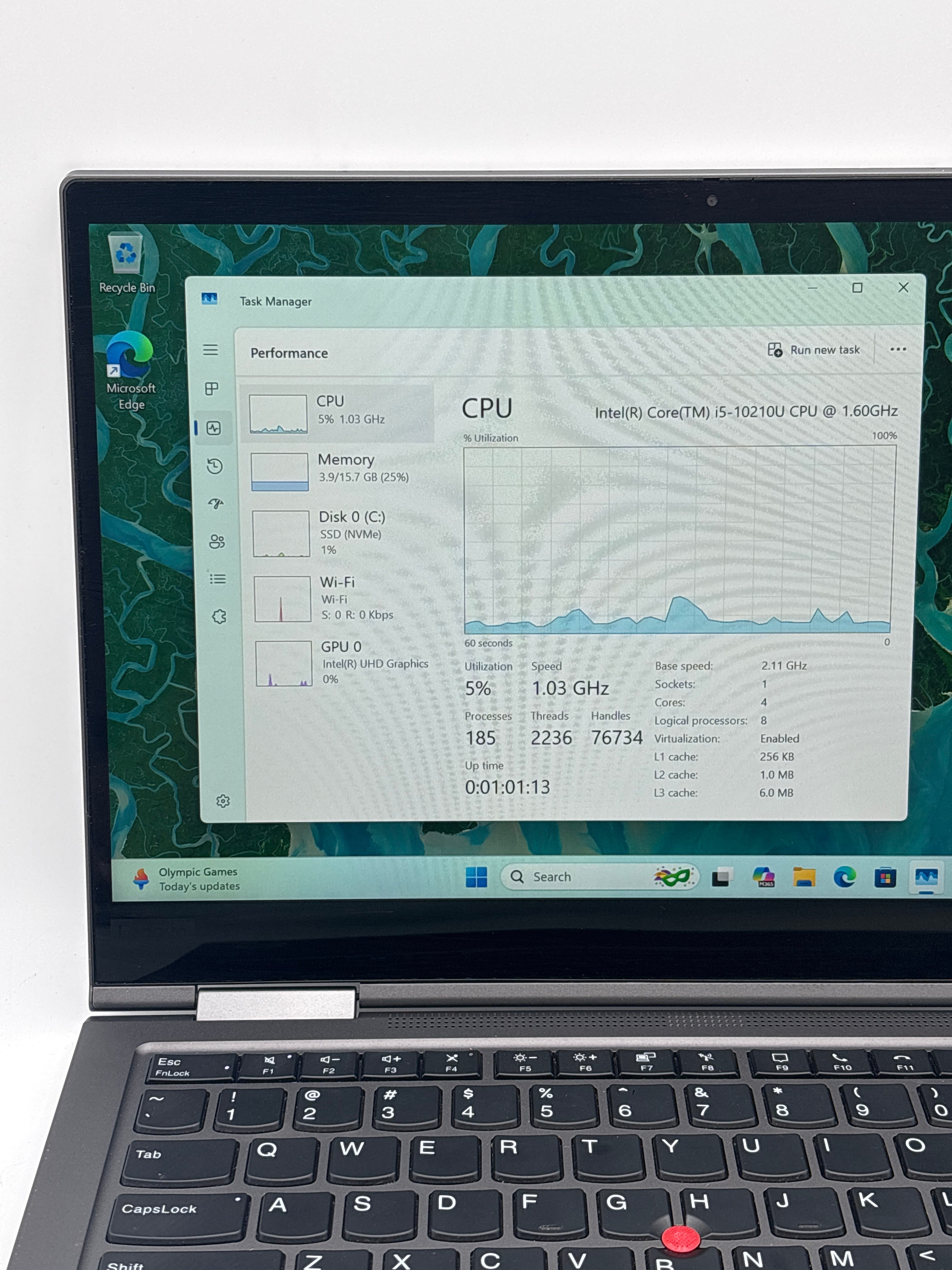 Lenovo ThinkPad X1 Yoga Gen 5 i5-10210U 16GB RAM 512GB SSD