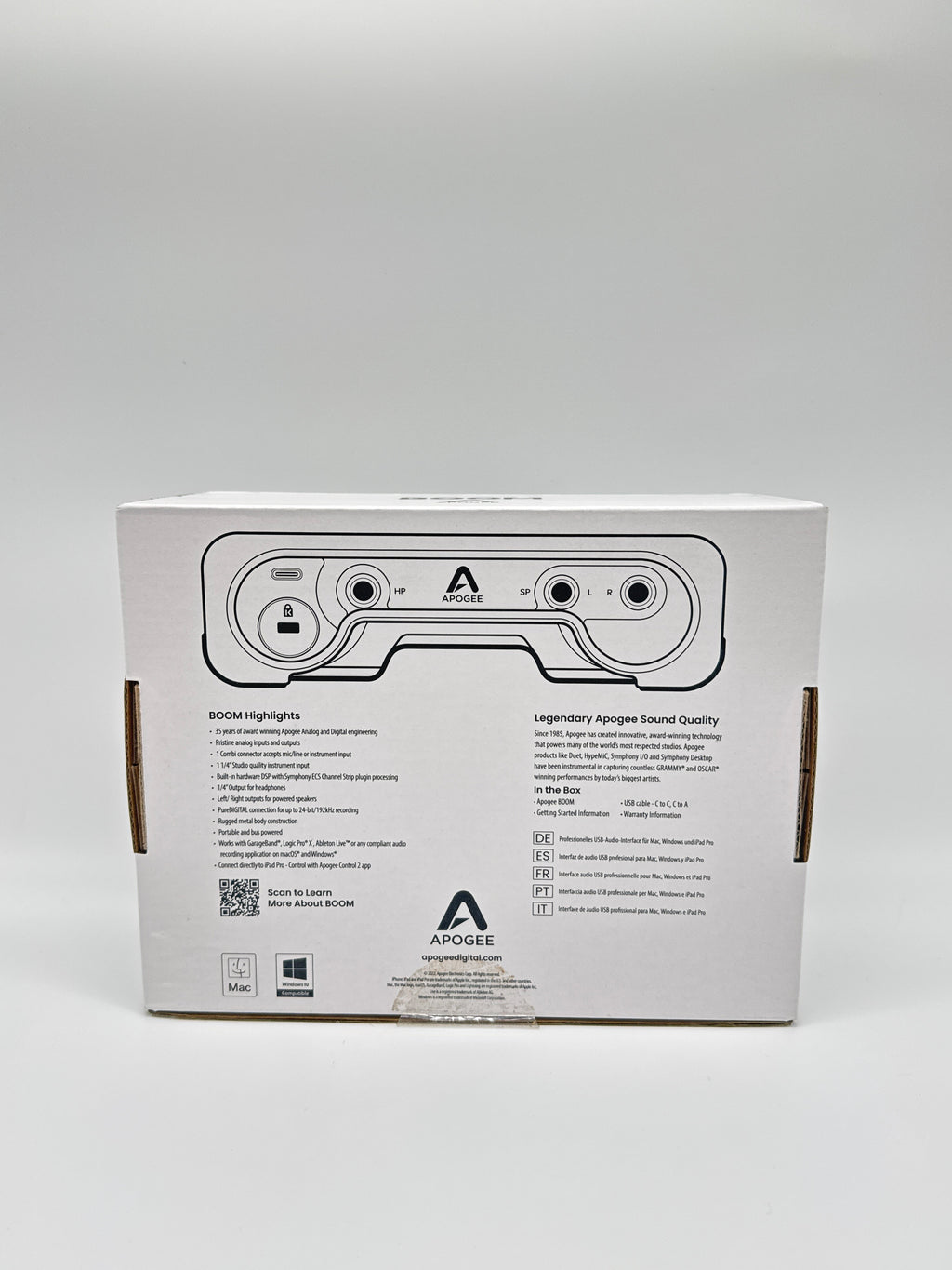Apogee Boom Professional 2-in/2-out USB-C Audio Interface New