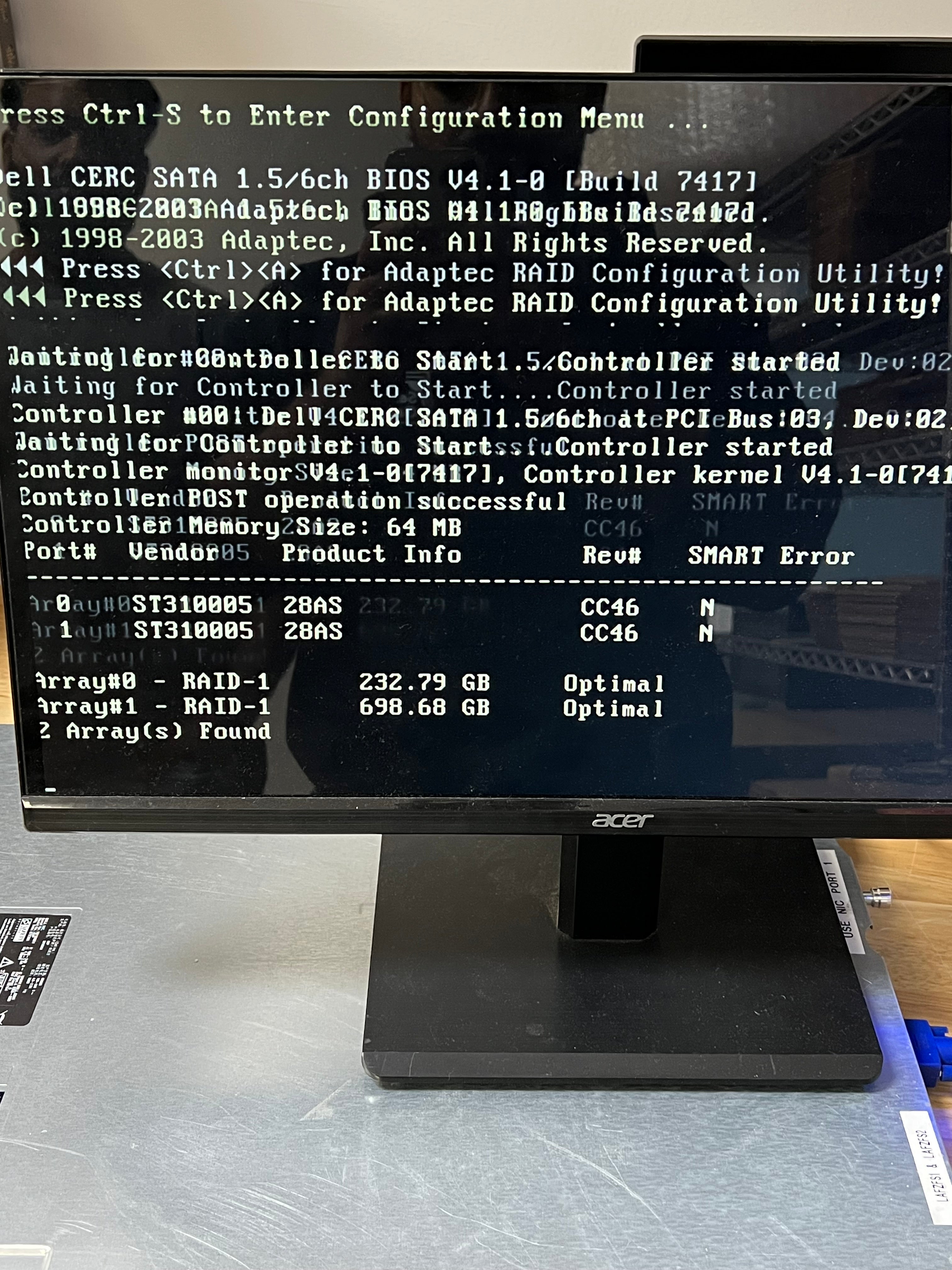 Dell PowerEdge 850 1U Rack Server Pentium 4 2GB DDR2 NO HDD