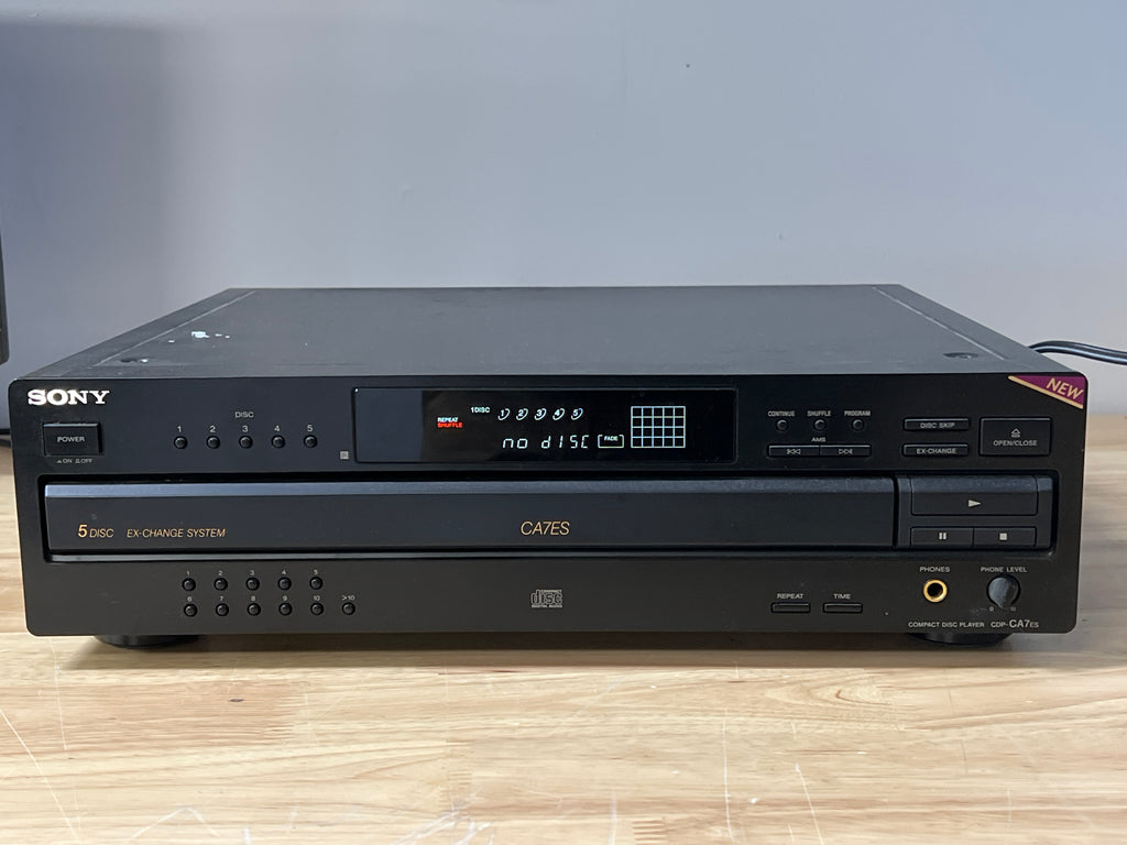 Sony CDP-CA7ES ES Series 5 Disc CD Changer Black Used