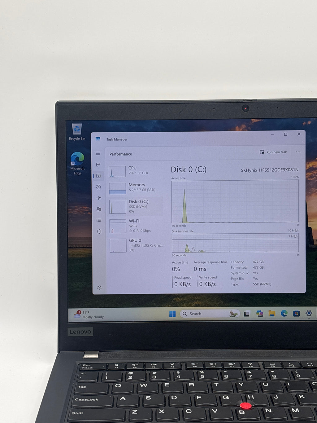 Lenovo ThinkPad T14 Gen2 i5-1135G7 16GB RAM 512GB SSD