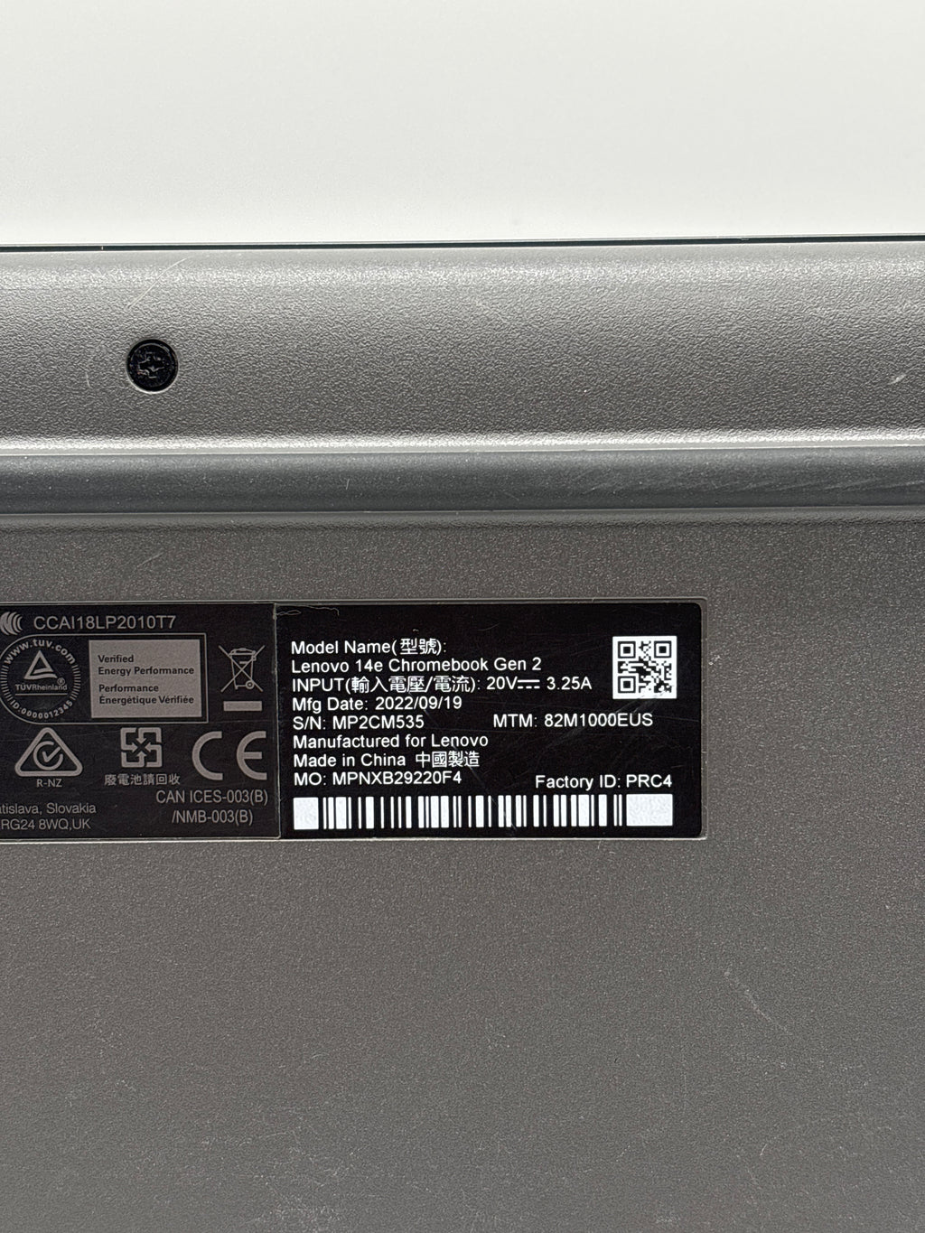 Lenovo 14e ChromeBook Gen 2 AMD 3015Ce 4GB RAM 32GB eMMC