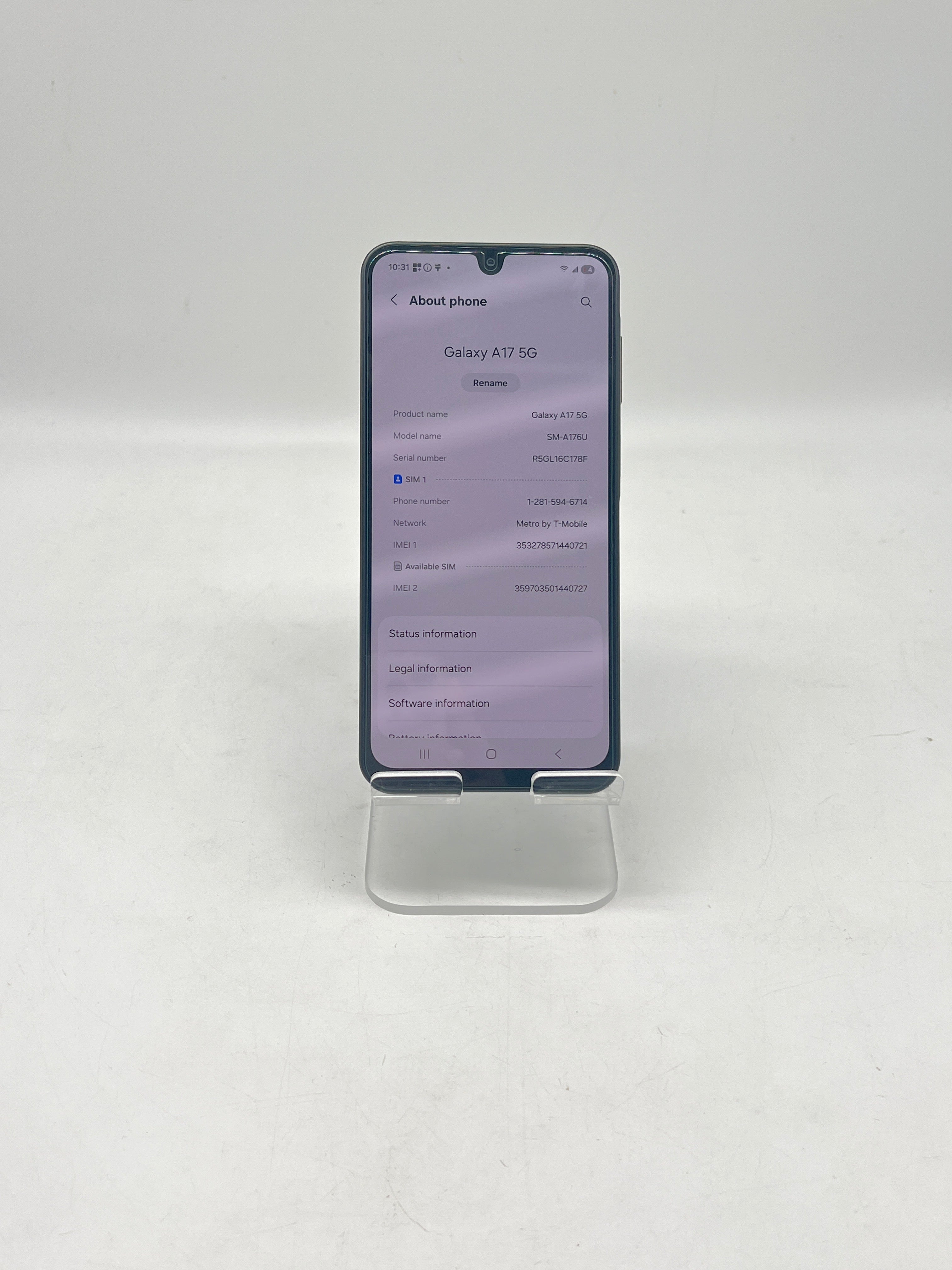 Samsung Galaxy A17 5G 128GB Black - Compatible with Metro Only