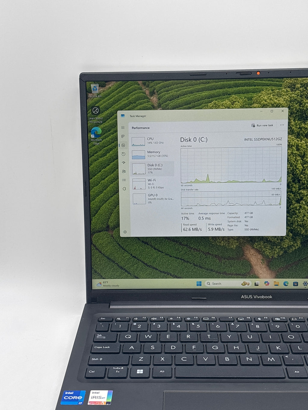 Asus VivoBook F1605Z i7-1255U 16GB RAM 512GB SSD