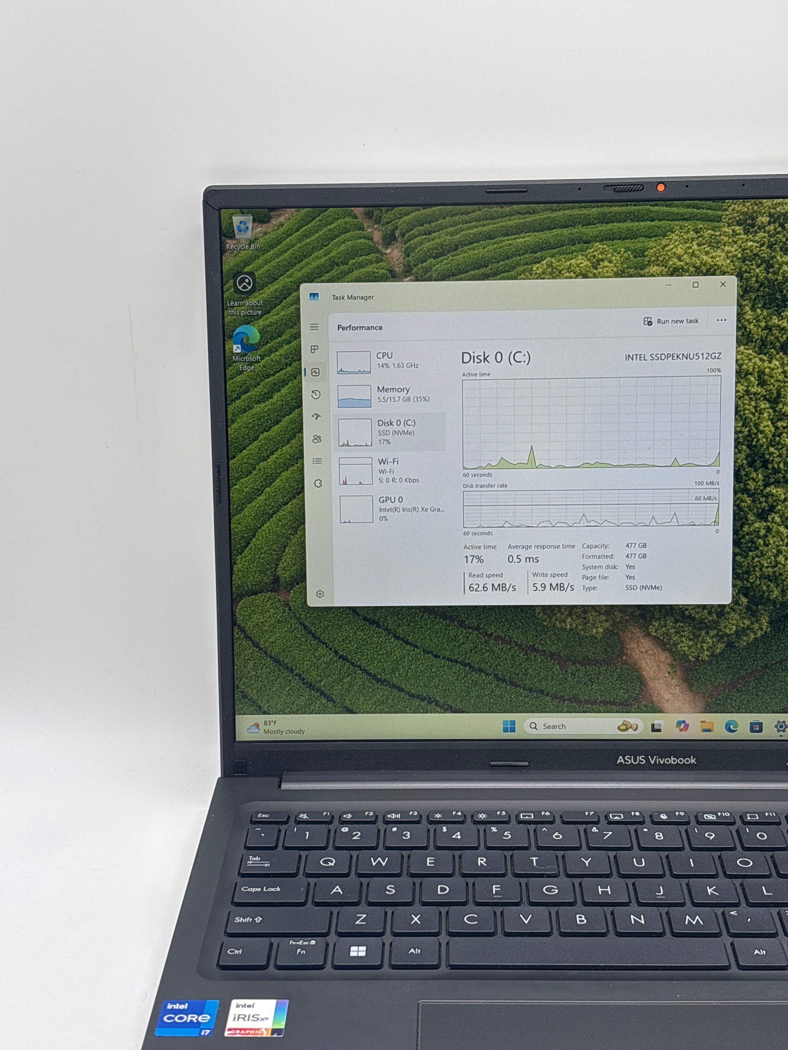 Asus VivoBook F1605Z i7-1255U 16GB RAM 512GB SSD