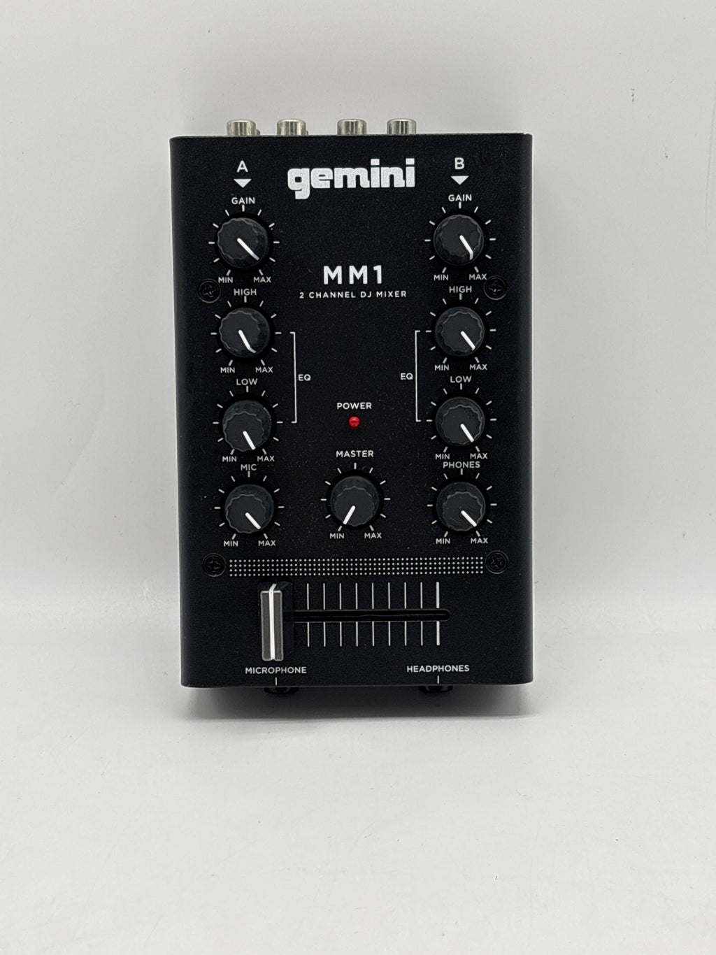Gemini MM1 2-Channel DJ Mixer Audio Pocket Sized - Used