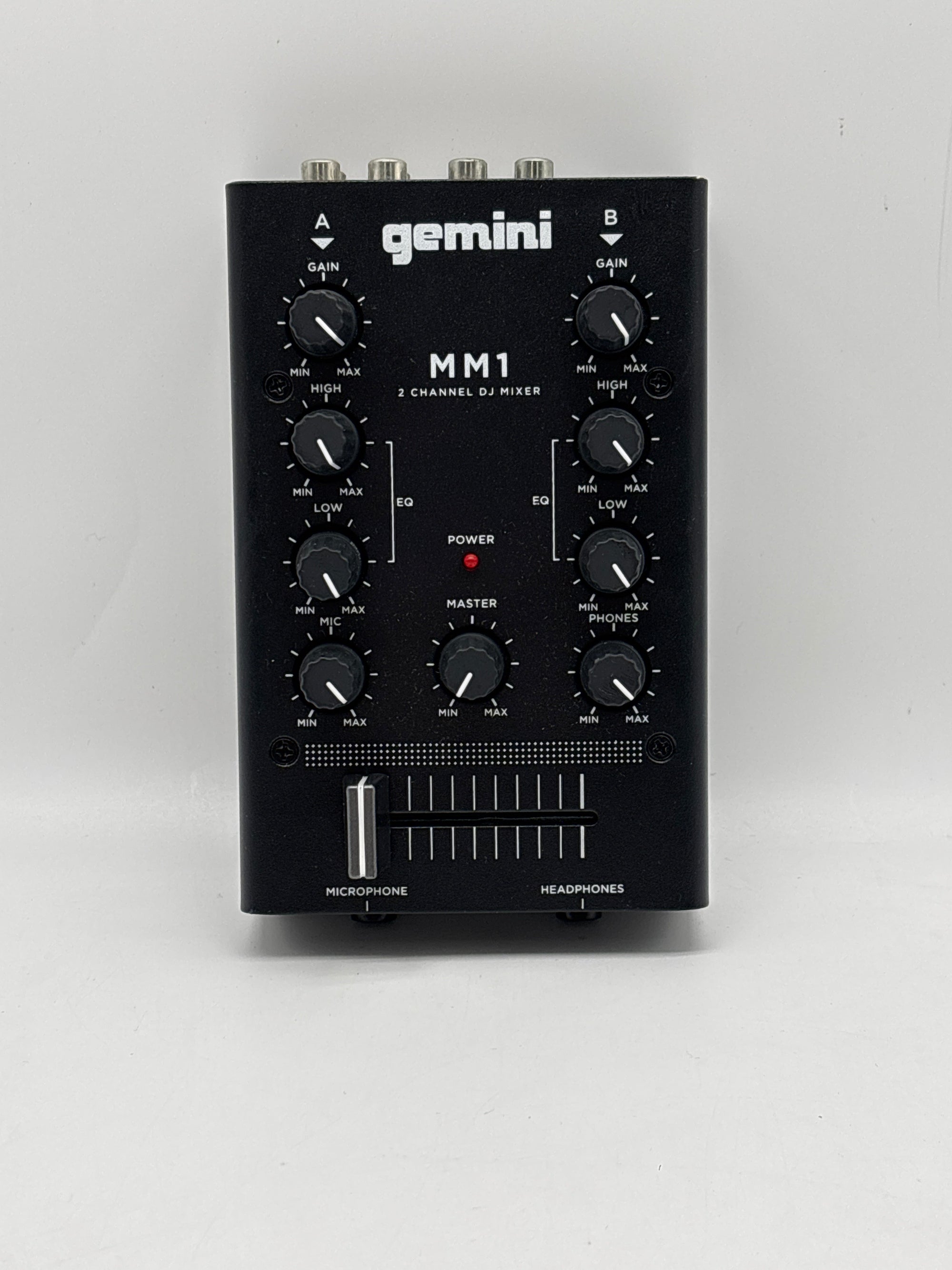 Gemini MM1 2-Channel DJ Mixer Audio Pocket Sized - Used