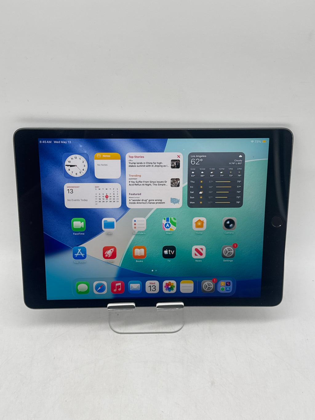Apple iPad 9th Gen A2602 64GB Wi-Fi 10.2 in Space Gray Bent Frame