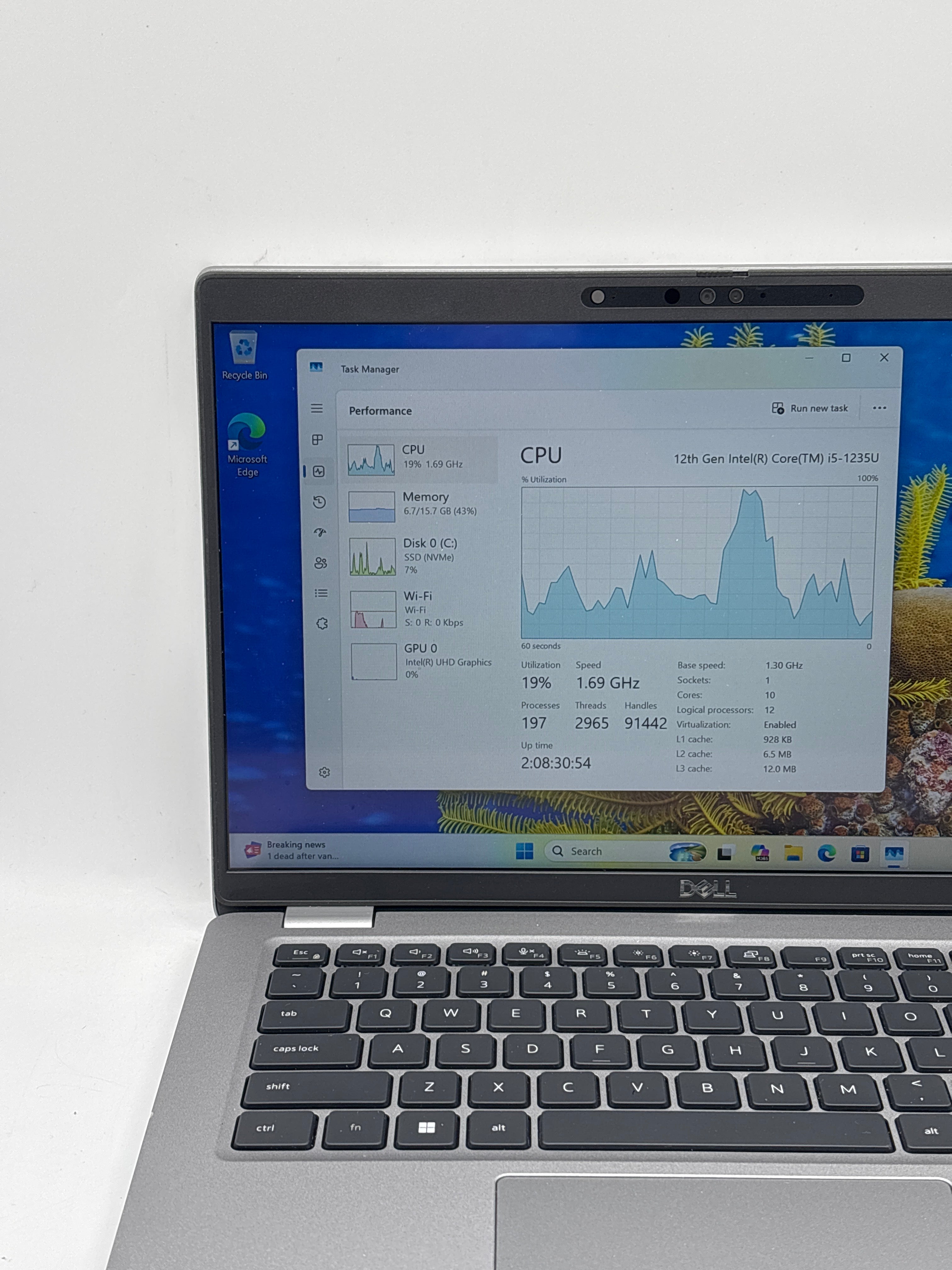 Dell Latitude 5430 14" Core i5-1235U 16GB RAM 256GB SSD Gray - Used